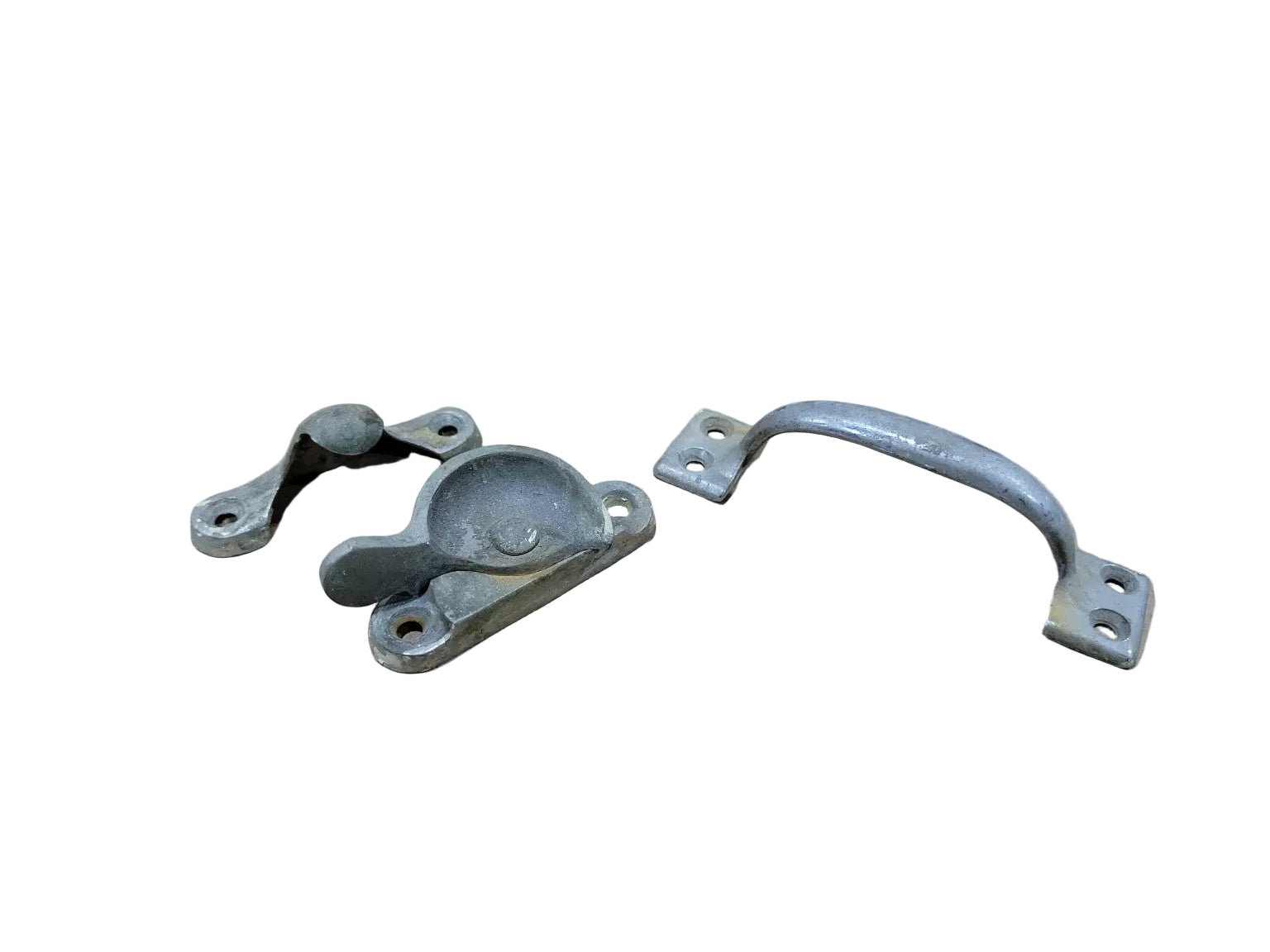 Vintage Window Lock Set with Metal Pull Handle