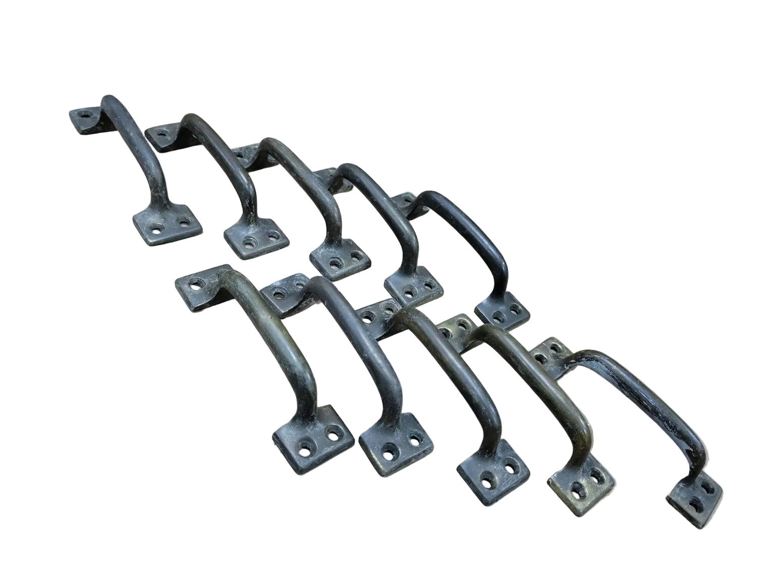 Vintage Cast Metal Cabinet Pull Handles – Set of 10