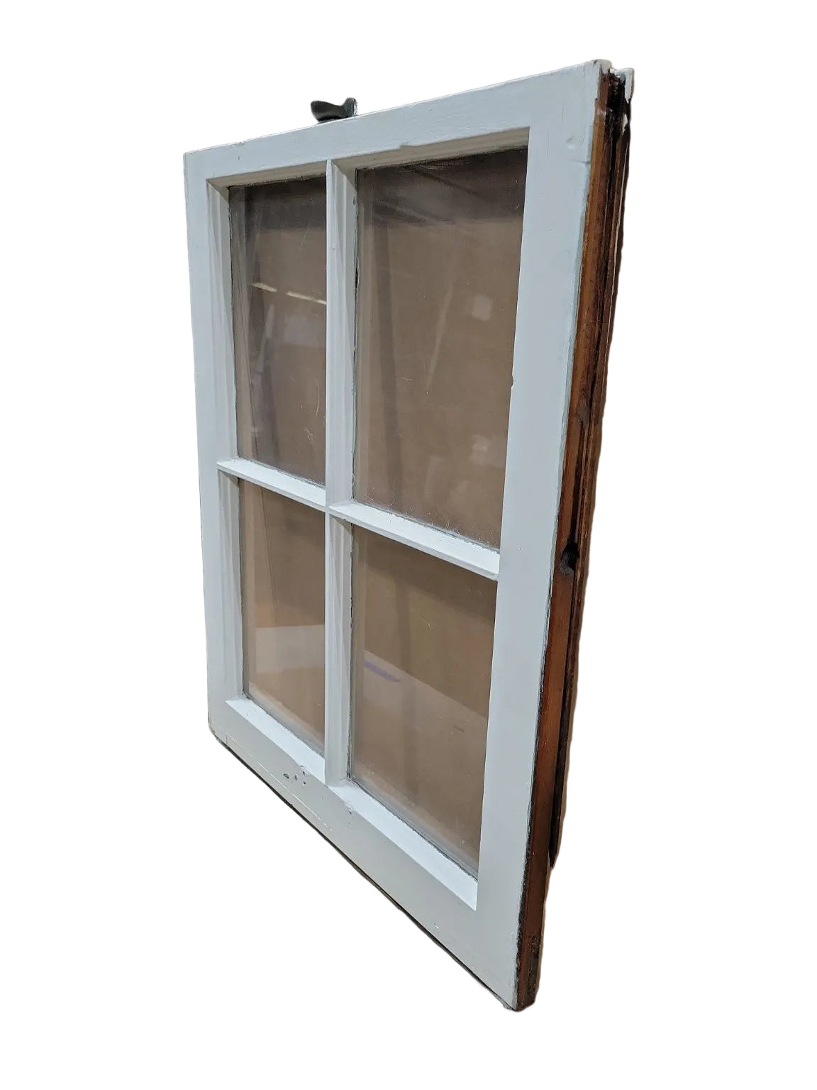 Vintage 4-Light Wood Window Sash – Chippy White Finish