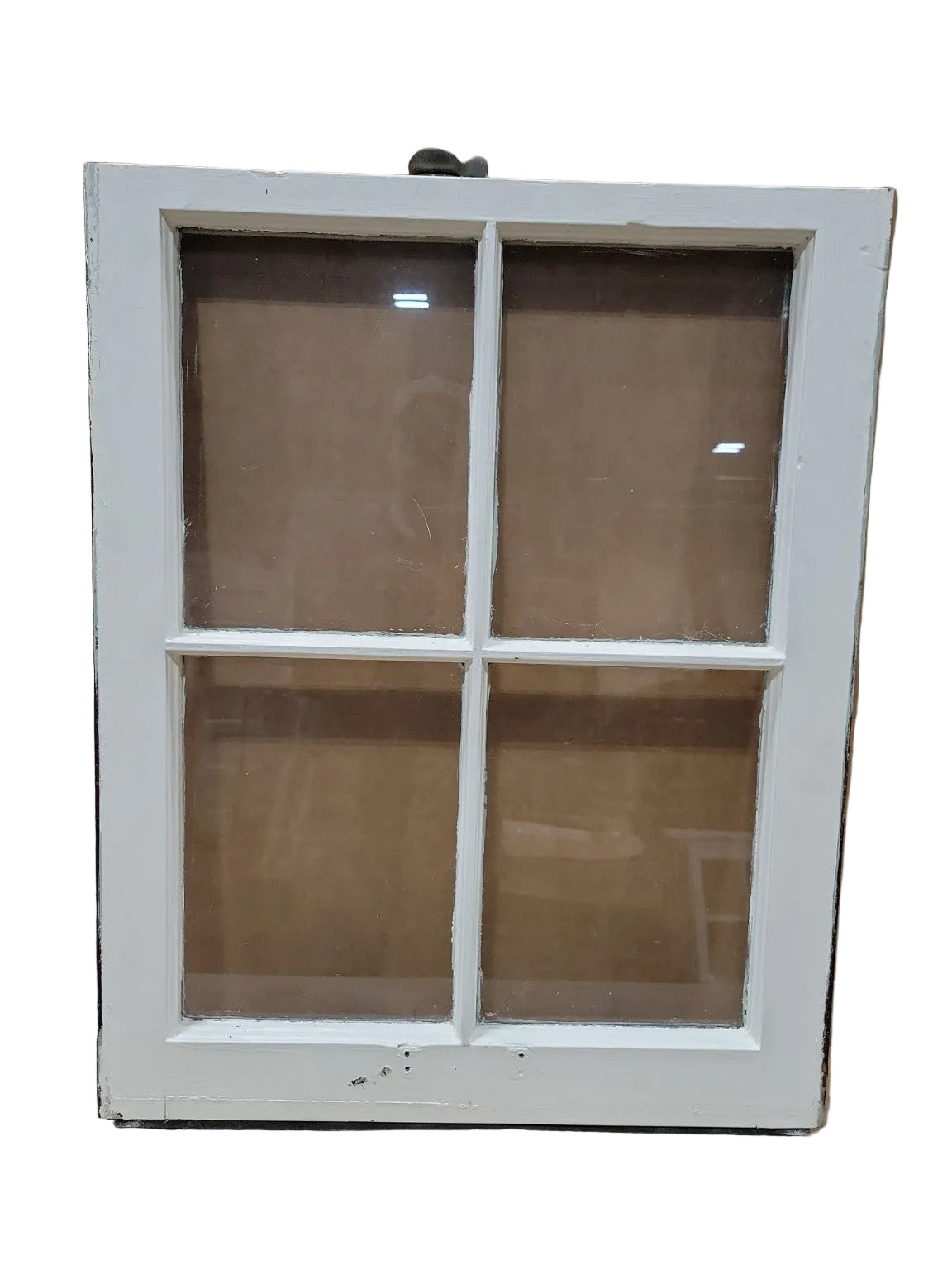 Vintage 4-Light Wood Window Sash – Chippy White Finish