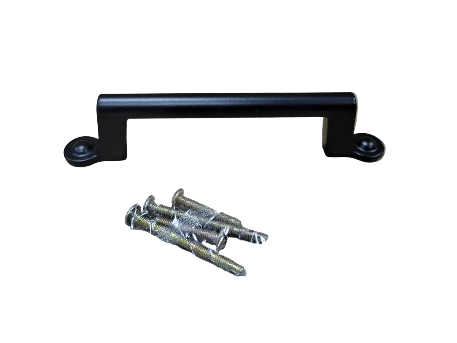 Modern Matte Black Cabinet Pull – Atlas Bradbury 3 3/4" (Set of 4)
