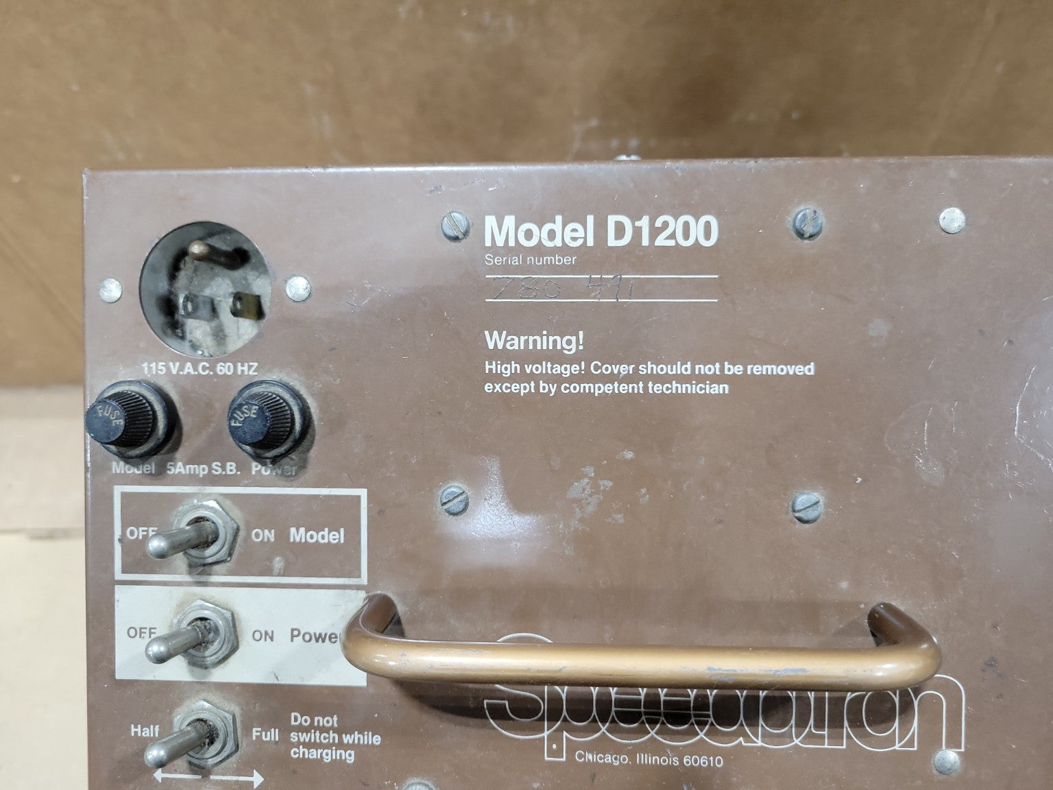 Vintage Speedotron D1200 Power Pack – Studio Lighting Unit