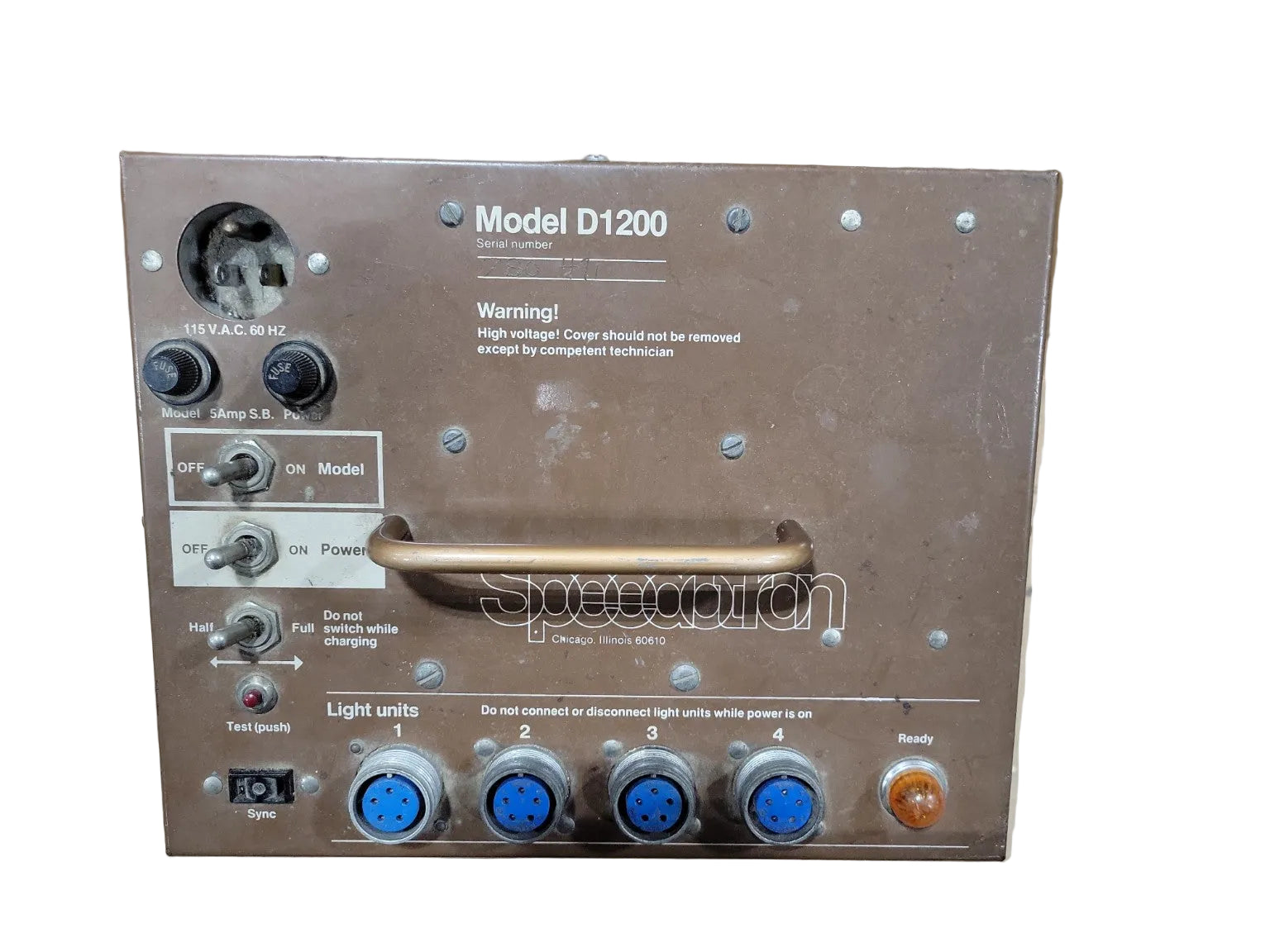 Vintage Speedotron D1200 Power Pack – Studio Lighting Unit