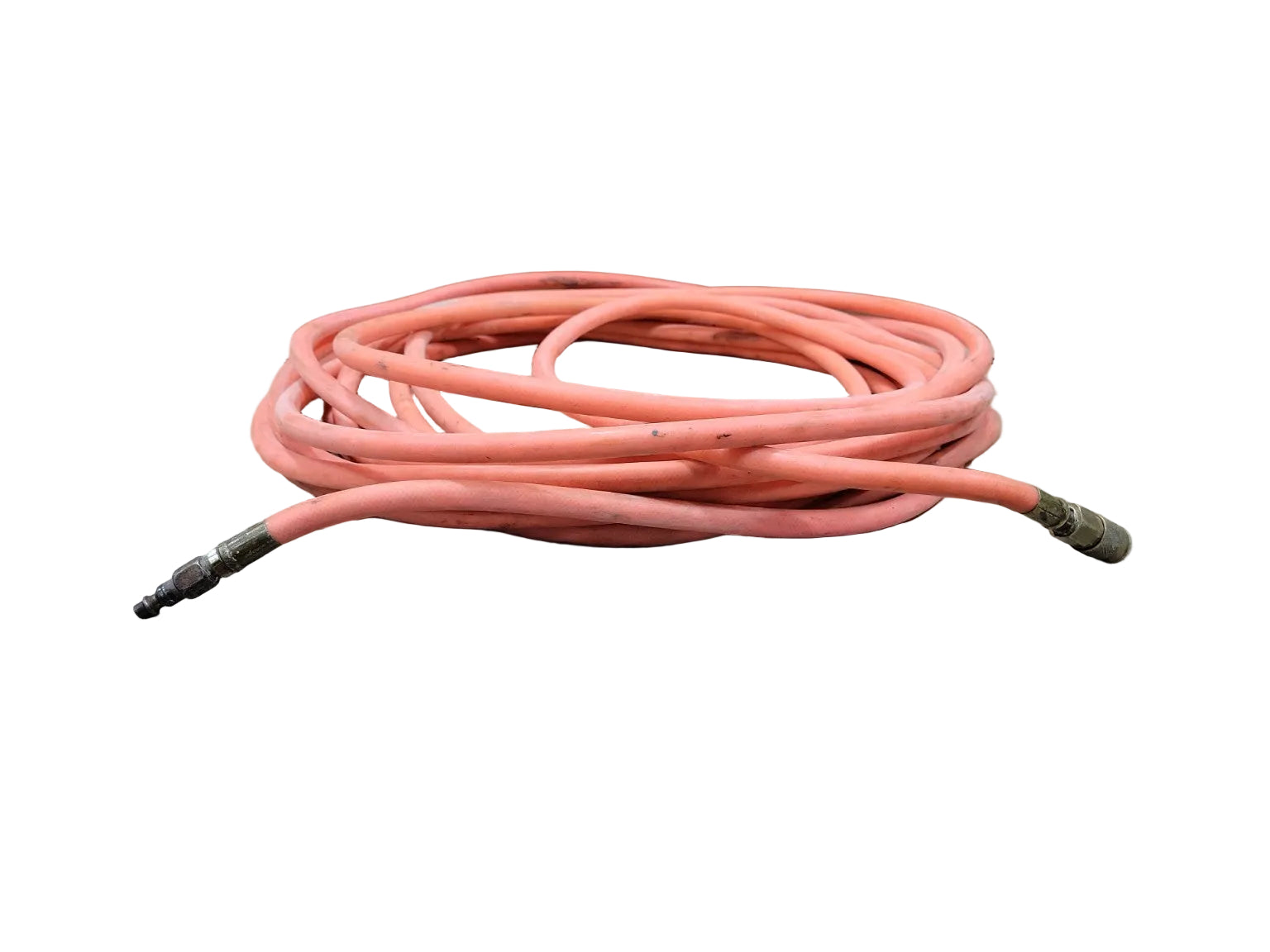 50 ft Rubber Pneumatic Air Hose with Brass Fittings
