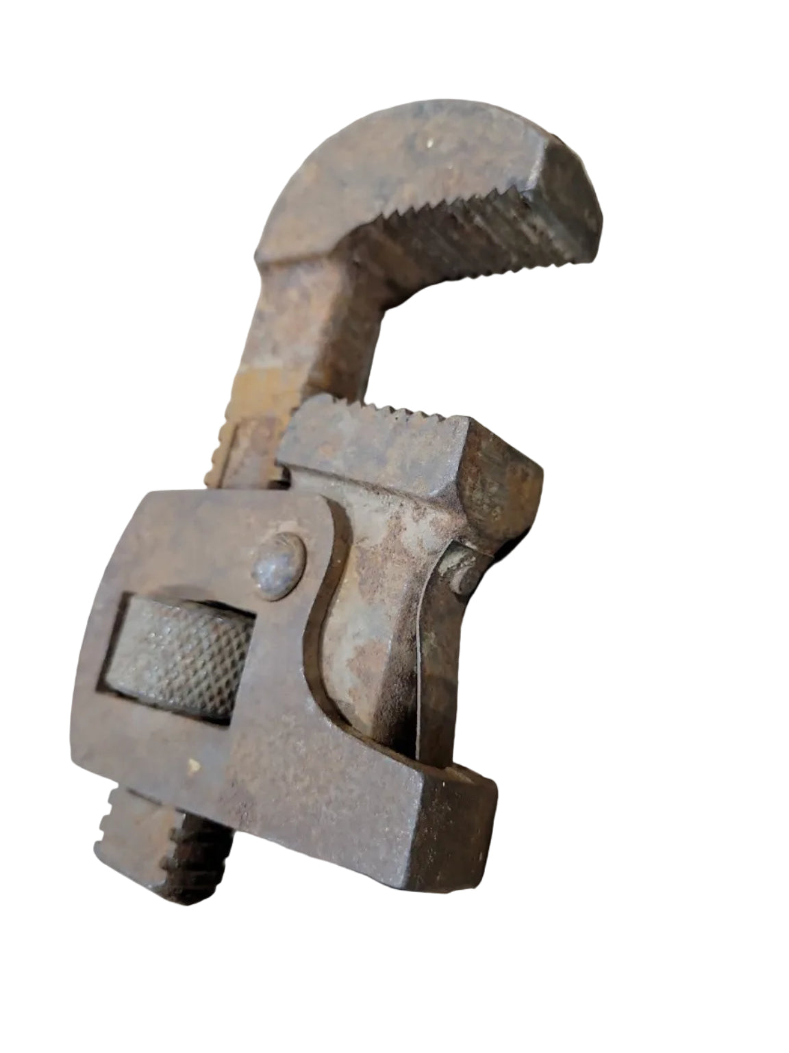 Vintage Steel Pipe Wrench – Industrial Adjustable Tool