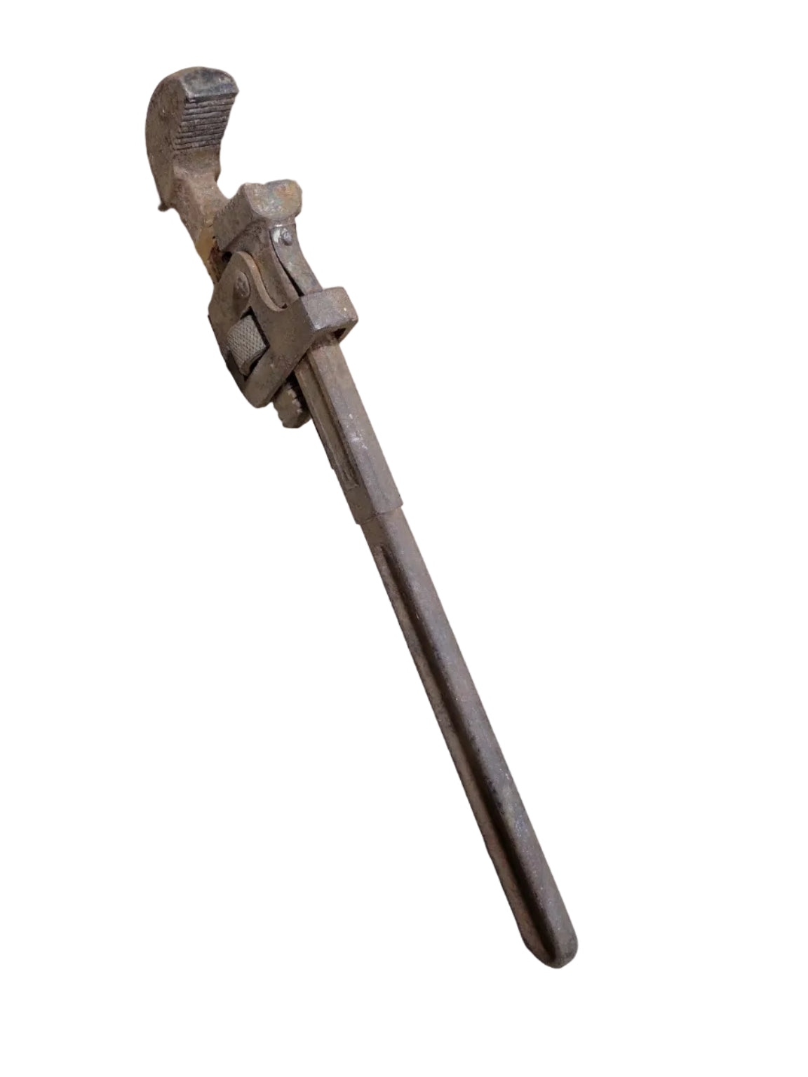 Vintage Steel Pipe Wrench – Industrial Adjustable Tool