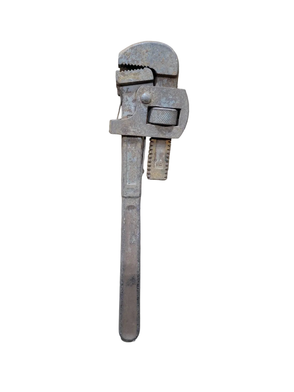 Vintage Steel Pipe Wrench – Industrial Adjustable Tool