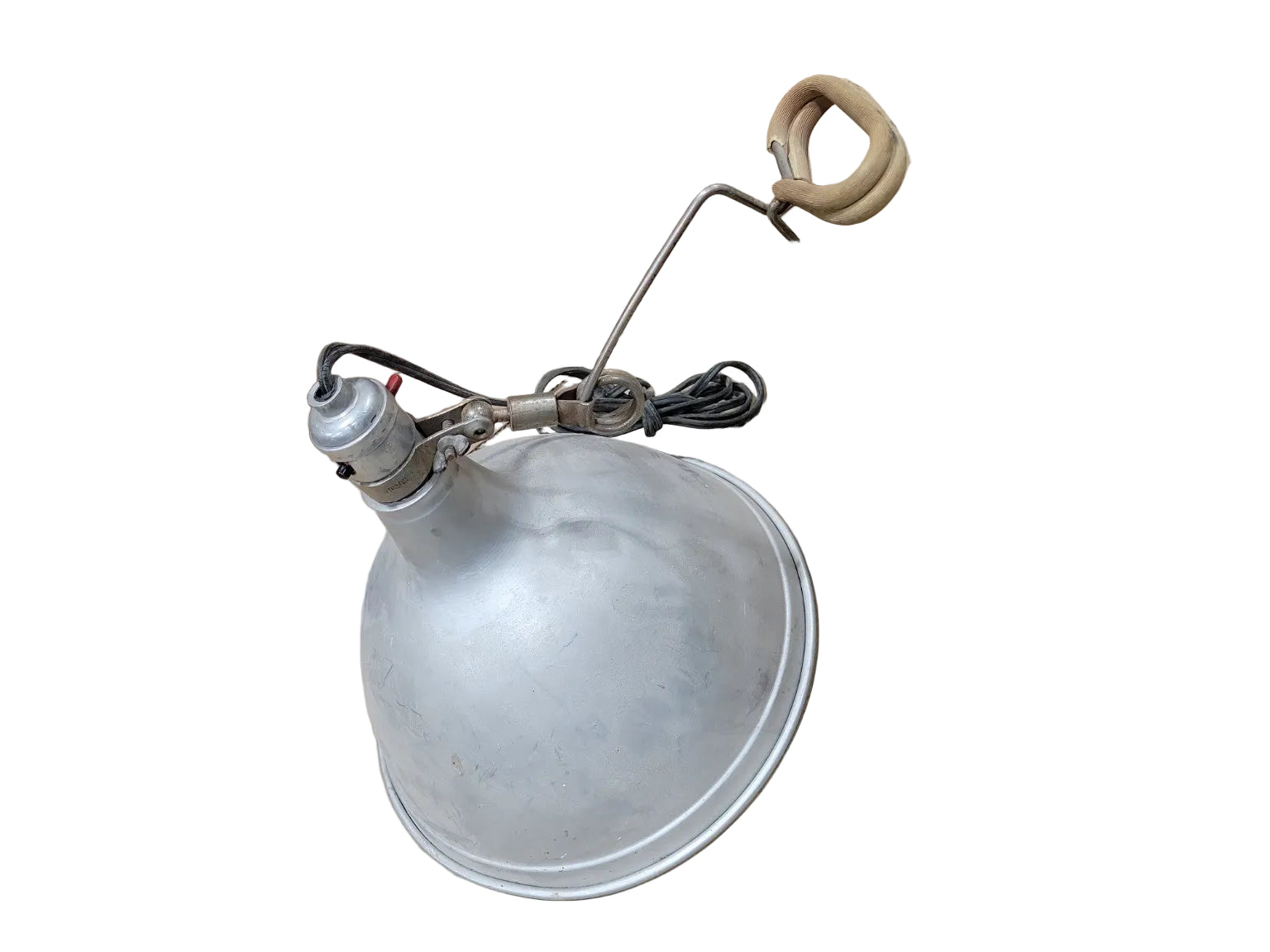 Vintage Aluminum Clamp Work Light – Industrial Shop Lamp