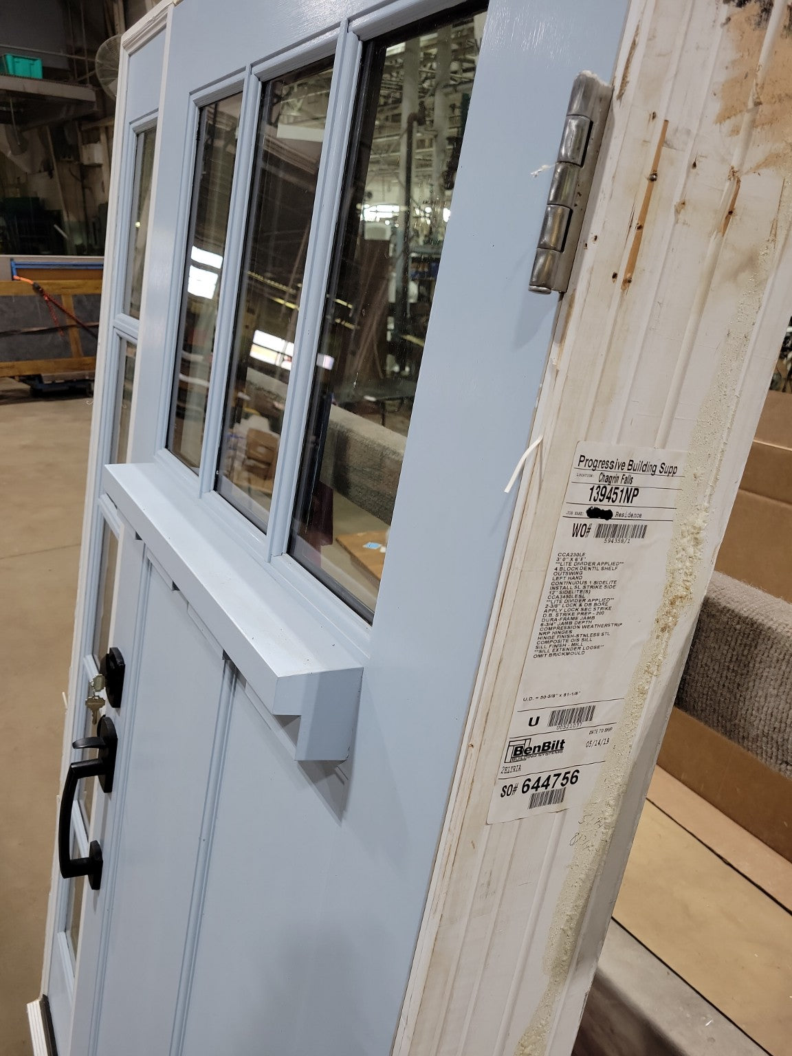 Modern Craftsman Exterior Door with Sidelight – Prehung Unit