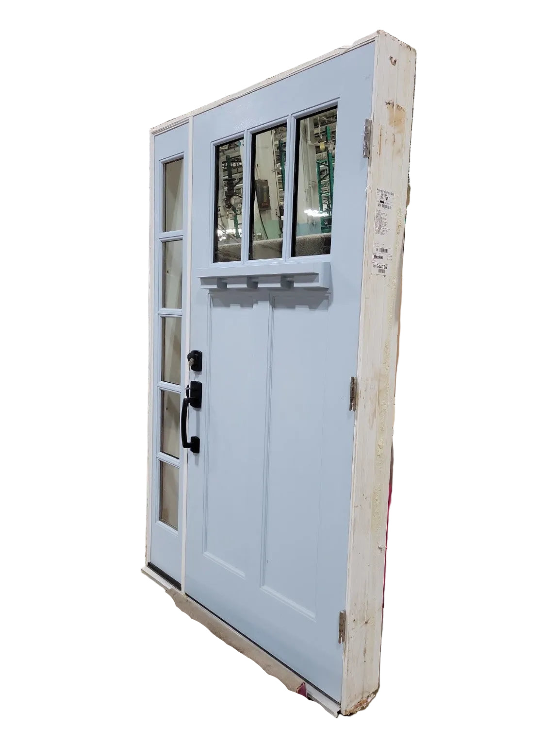 Modern Craftsman Exterior Door with Sidelight – Prehung Unit