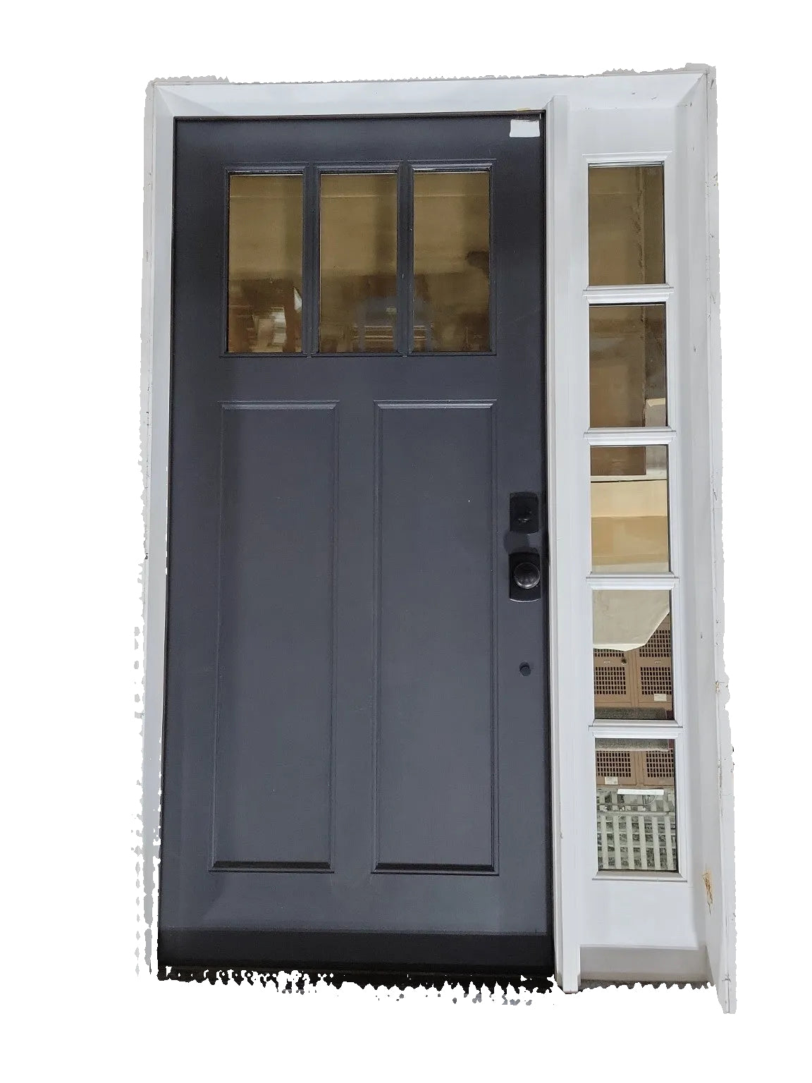 Modern Craftsman Exterior Door with Sidelight – Prehung Unit