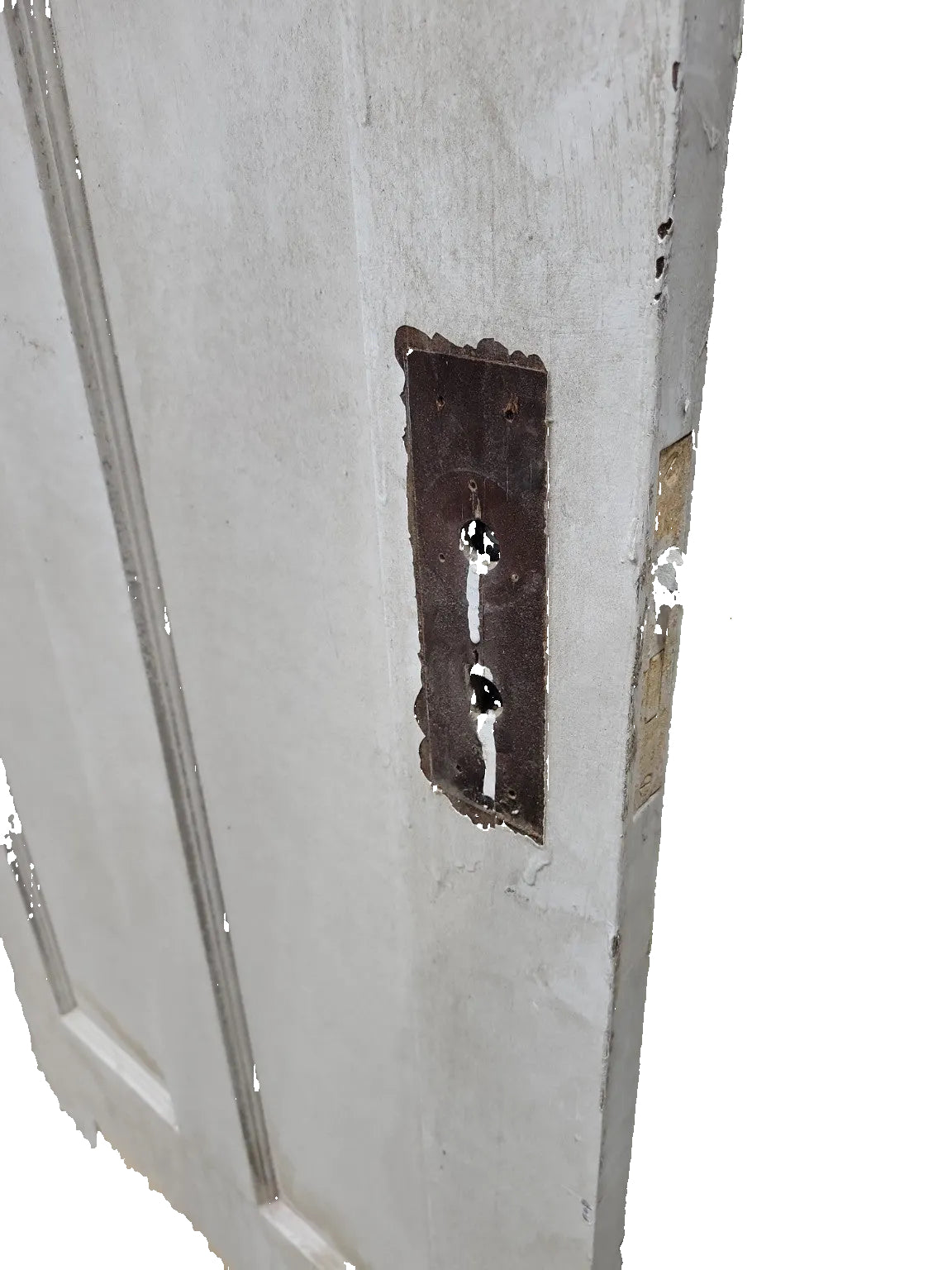 Vintage 2-Panel Wood Interior Door – Painted White