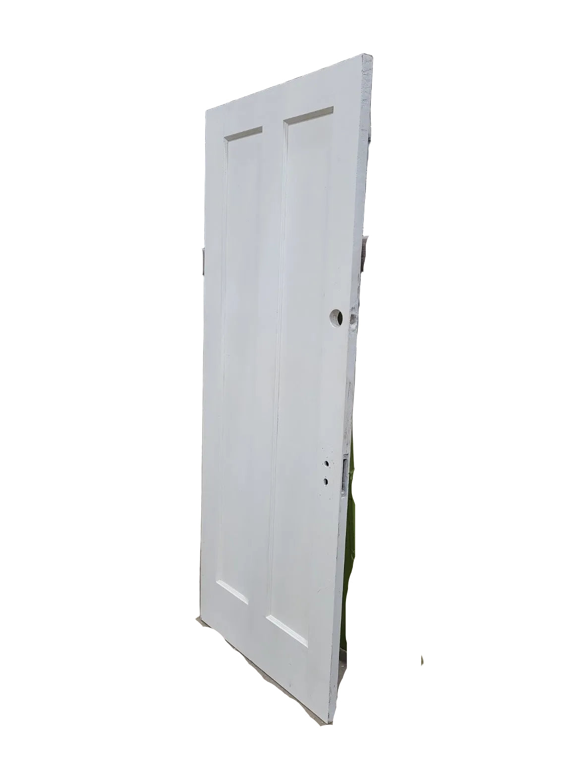 Vintage Painted 2-Panel Interior Wood Door