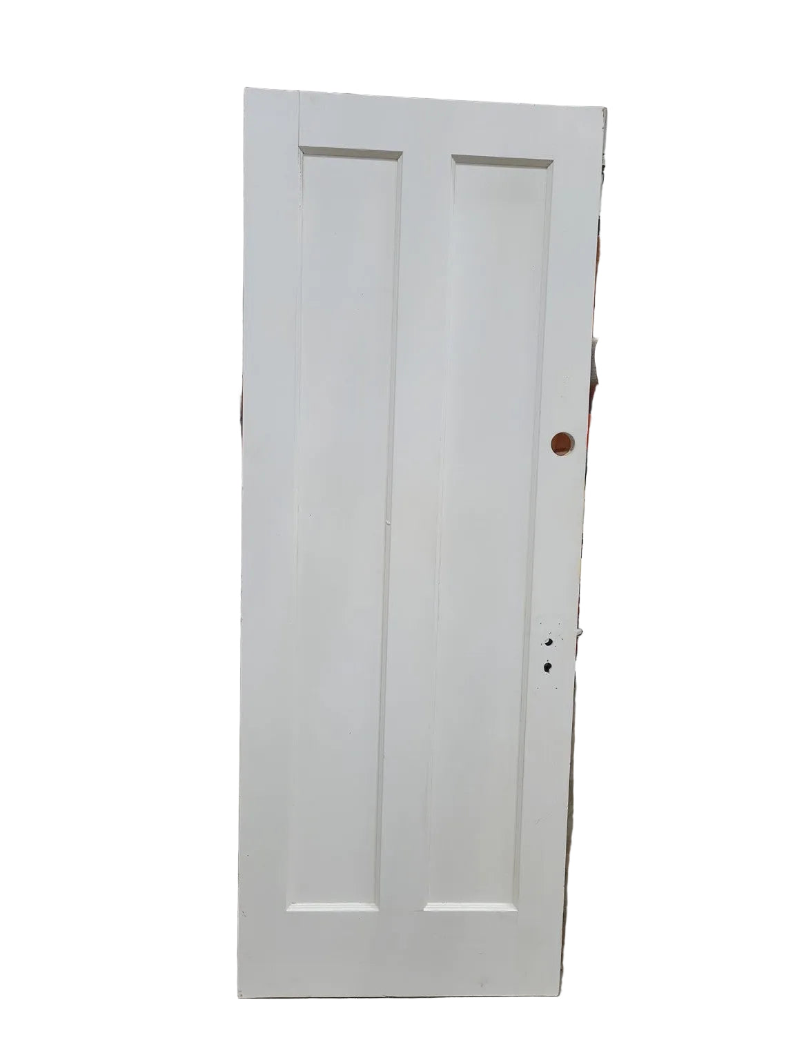 Vintage Painted 2-Panel Interior Wood Door