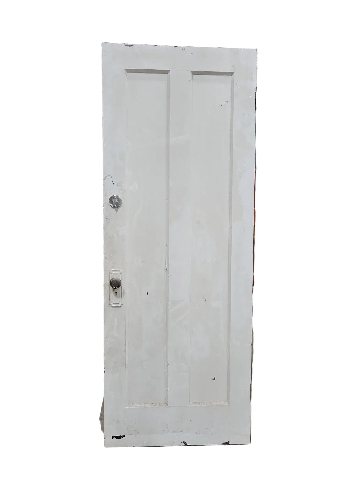 Vintage 2-Panel Interior Wood Door with Hardware