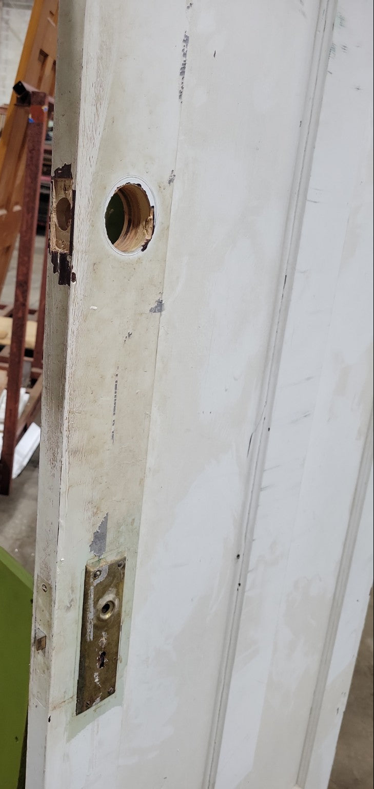 Vintage 2-Panel Interior Wood Door – Painted