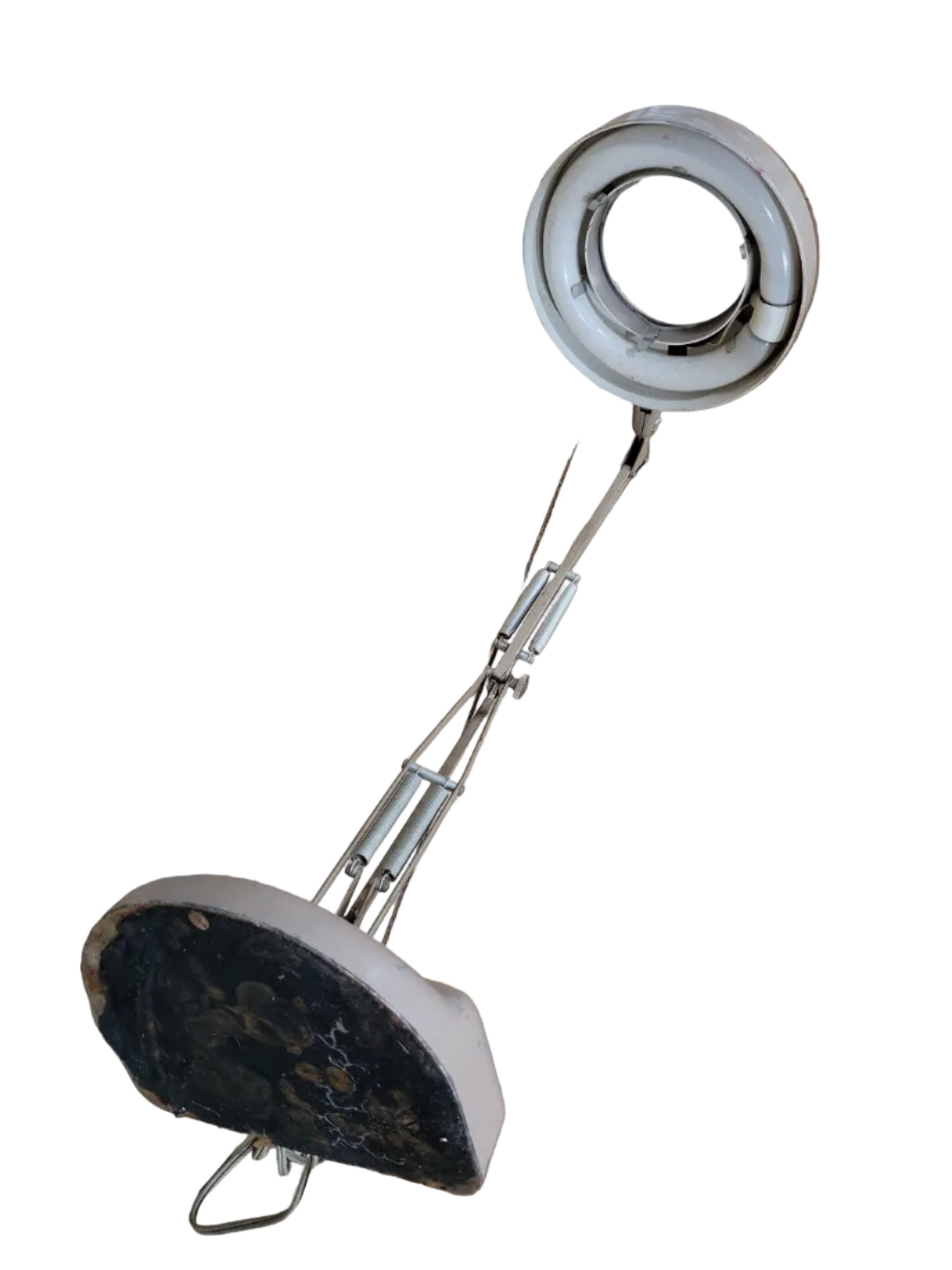 Vintage Industrial Magnifying Desk Lamp – Articulating Arm