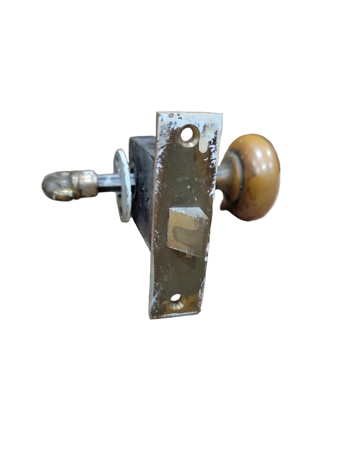 Vintage Russwin Mortise Lock Set with Bakelite Knob