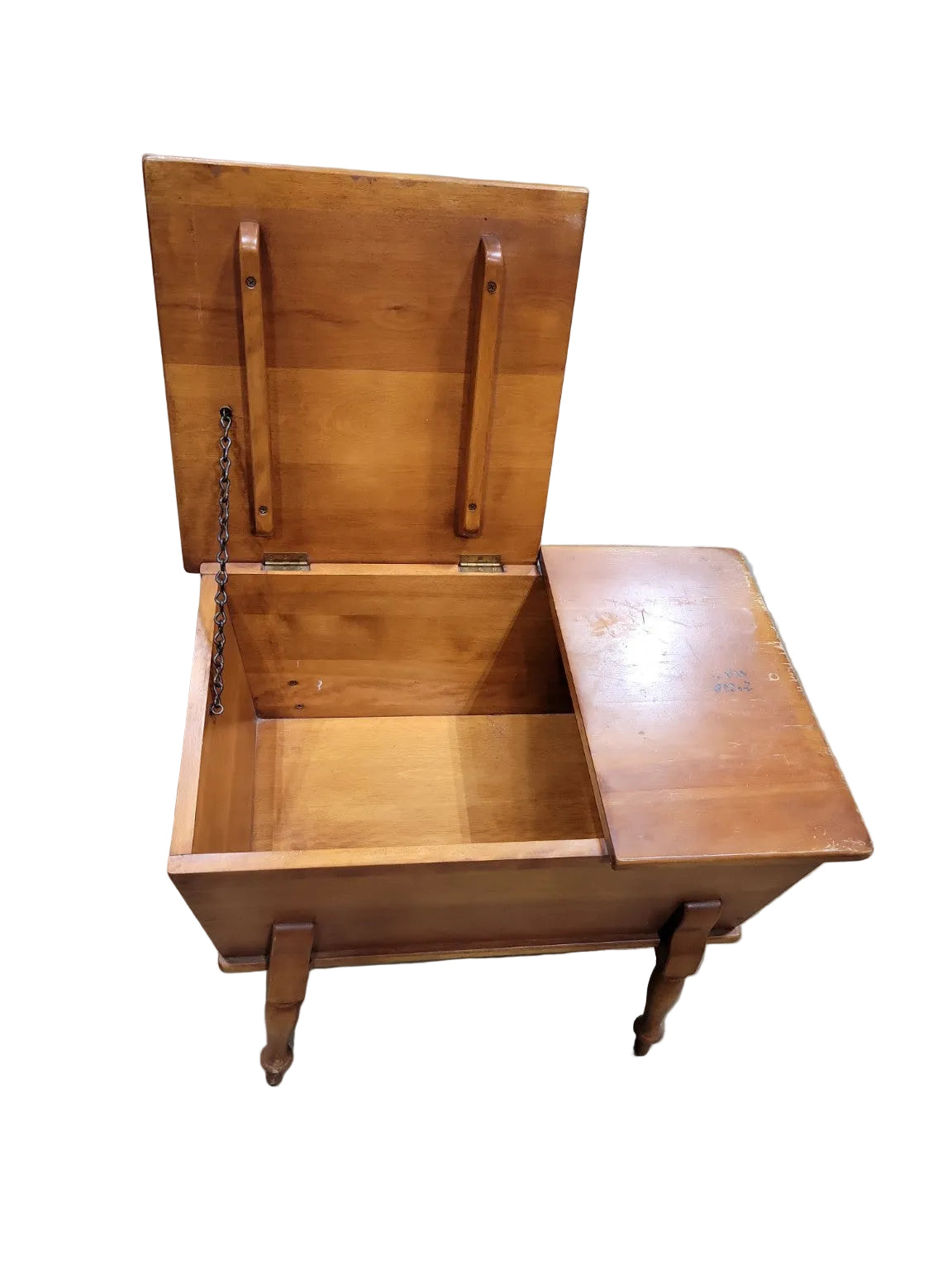 Vintage Cushman Colonial Maple Storage Bench