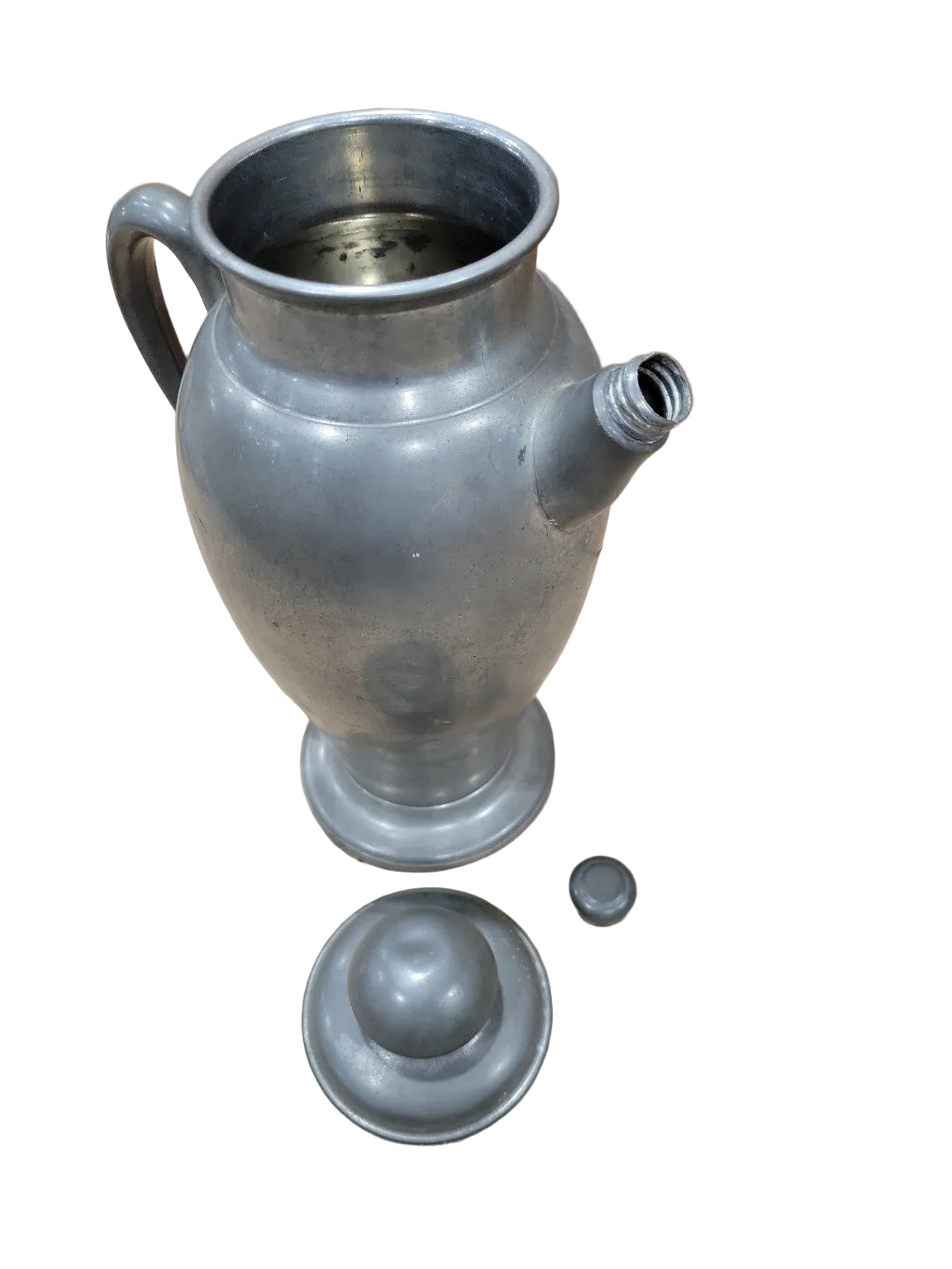 Vintage Genuine Pewter Cocktail Service Set – Pitcher, Tray & 4 Cups