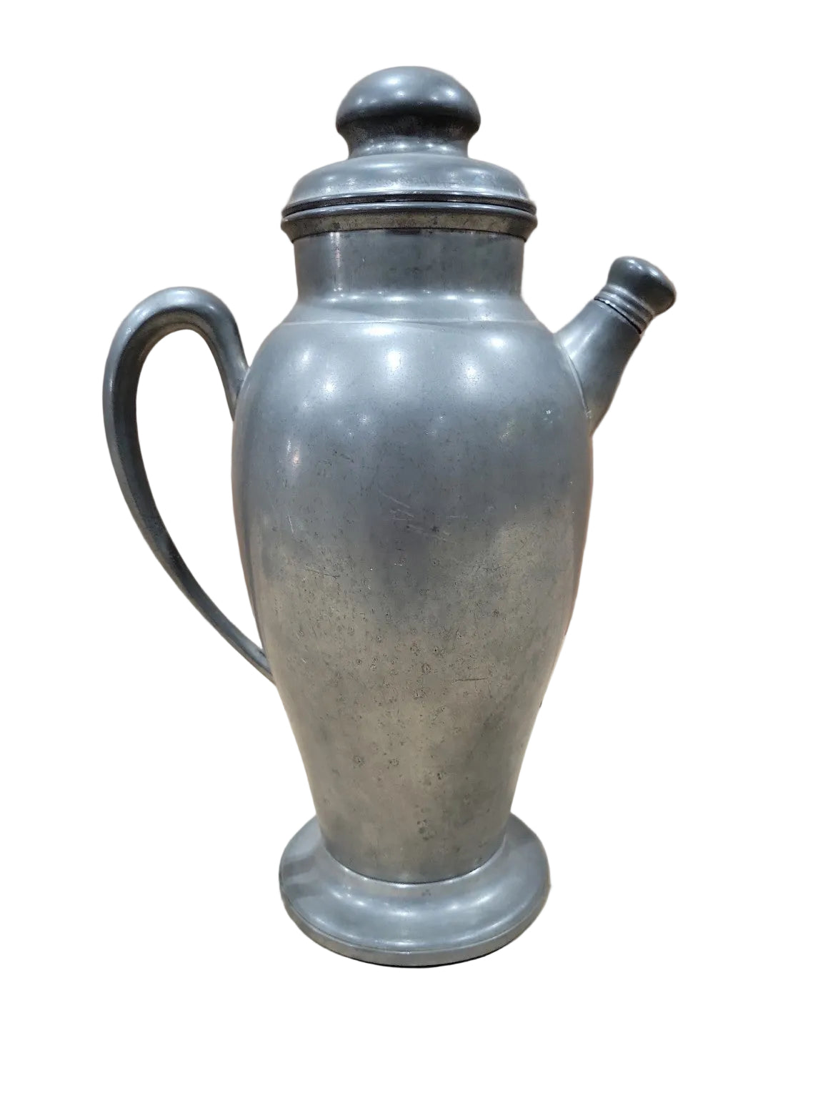 Vintage Genuine Pewter Cocktail Service Set – Pitcher, Tray & 4 Cups