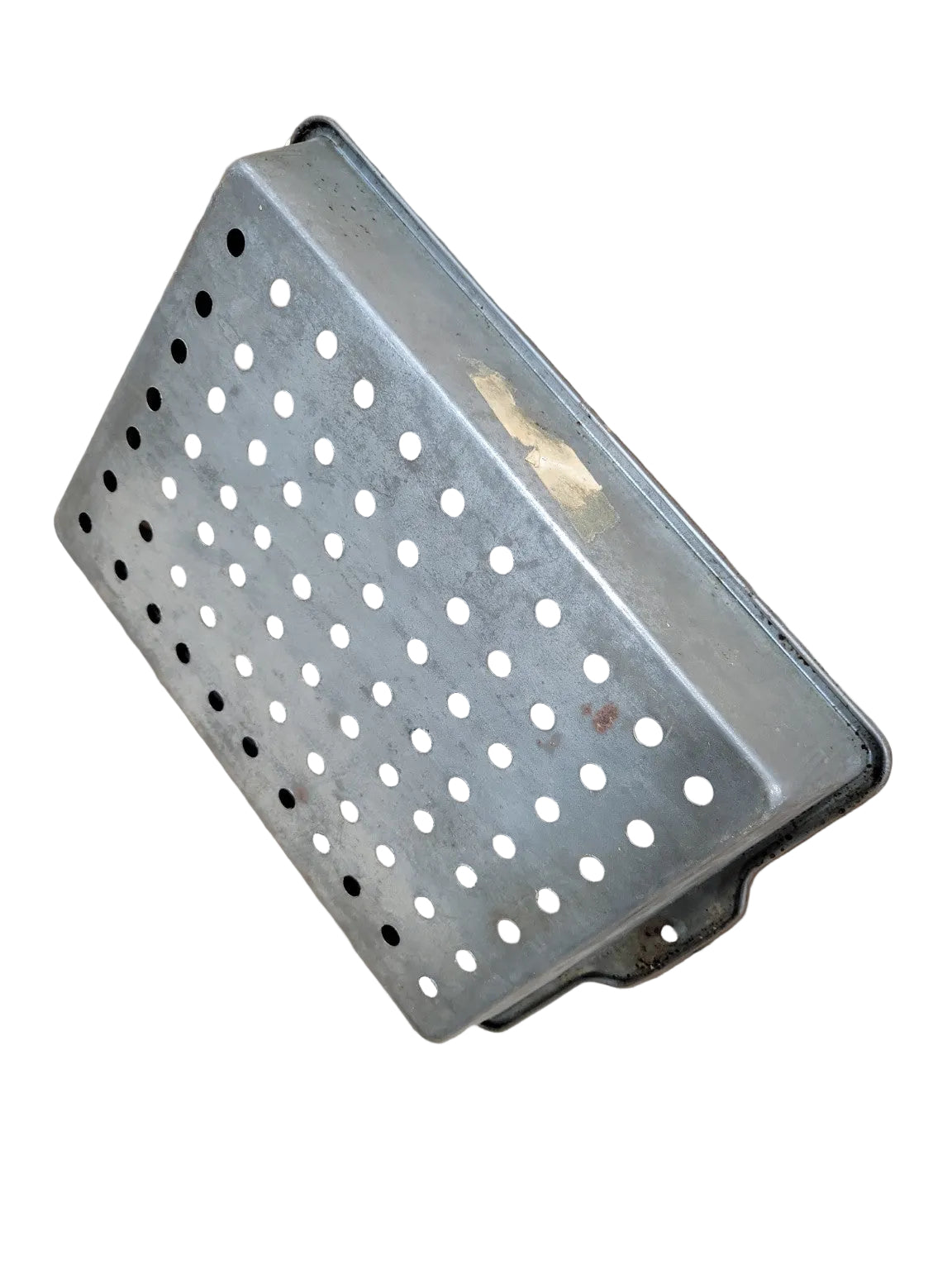 Vintage Industrial Perforated Metal Sifting Pan – No. R-433