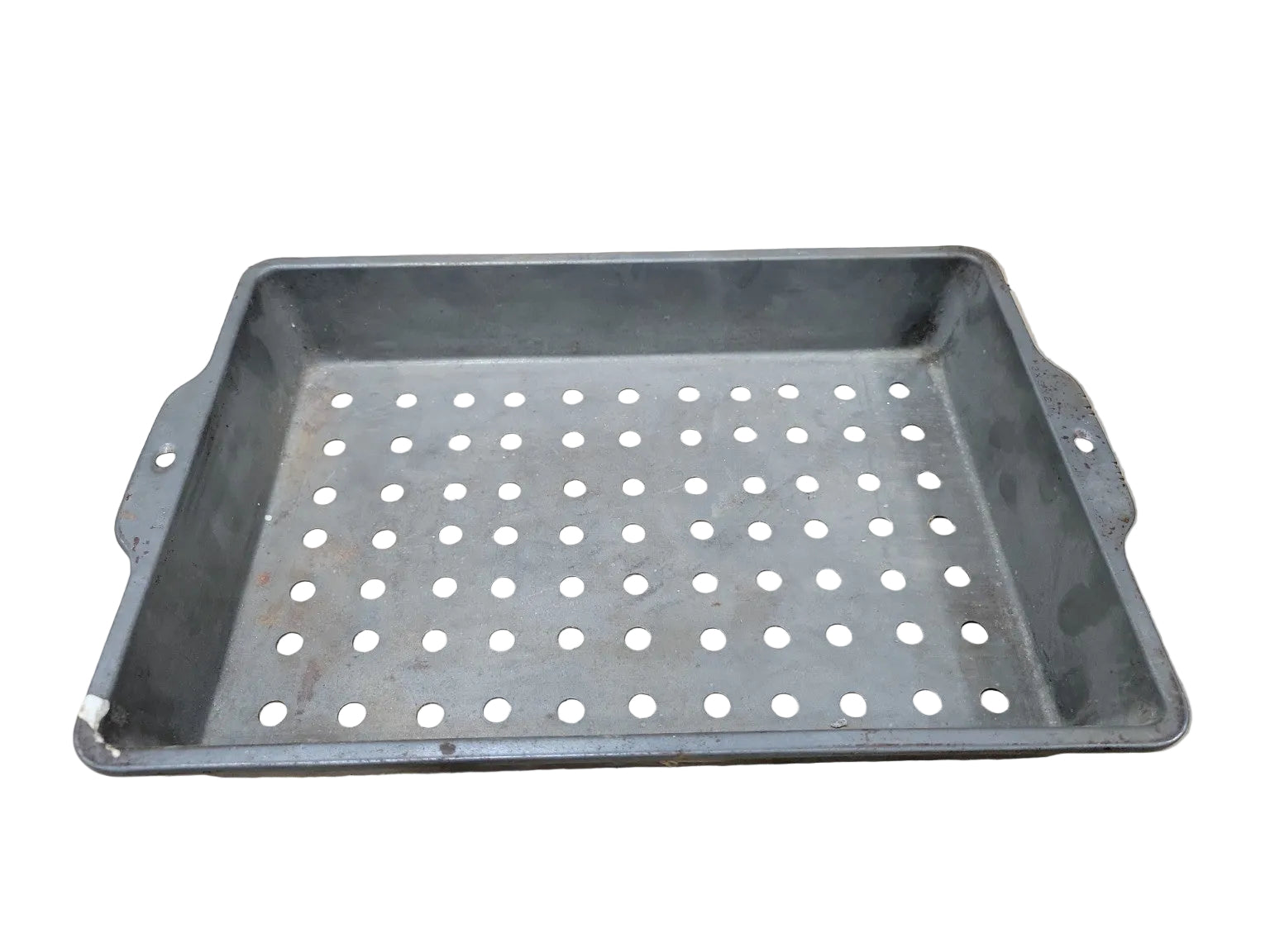 Vintage Industrial Perforated Metal Sifting Pan – No. R-433