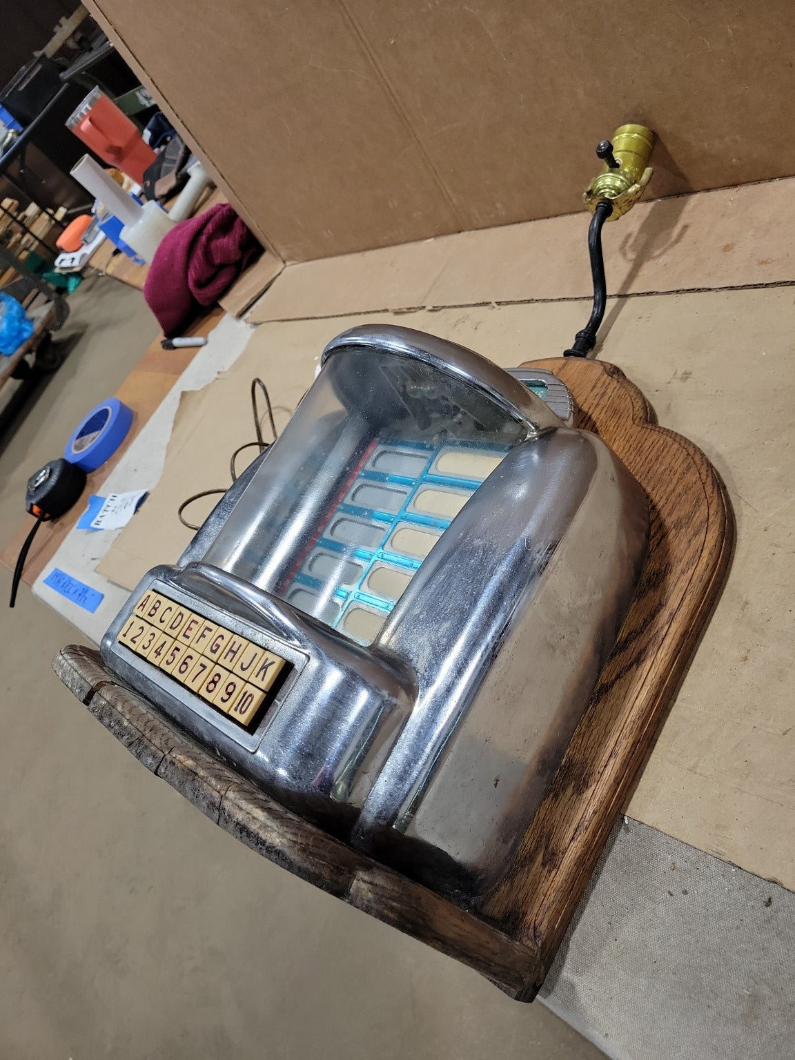 Art Deco Mini Jukebox Lamp Conversion