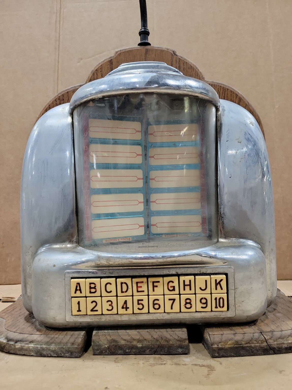 Art Deco Mini Jukebox Lamp Conversion