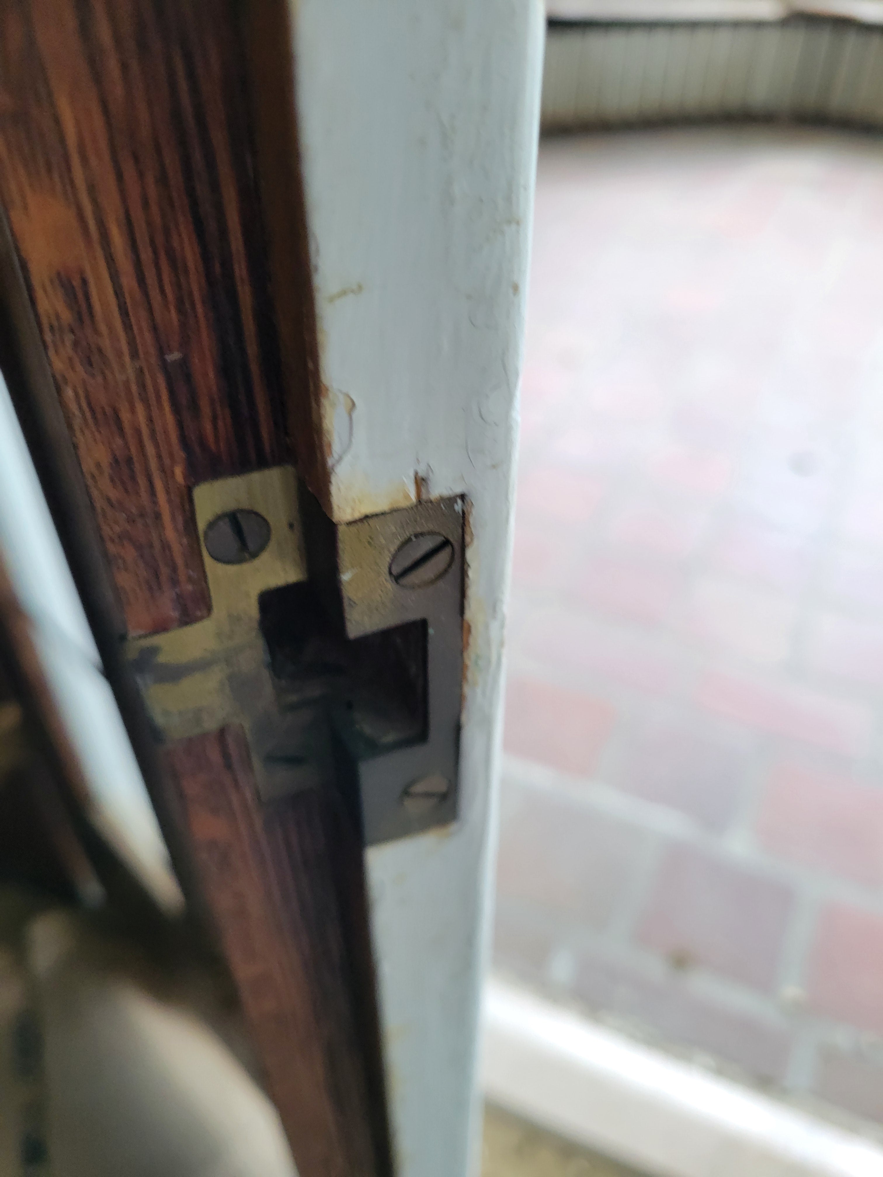 1913 Leaded Glass Wood Folding French Door Assembly