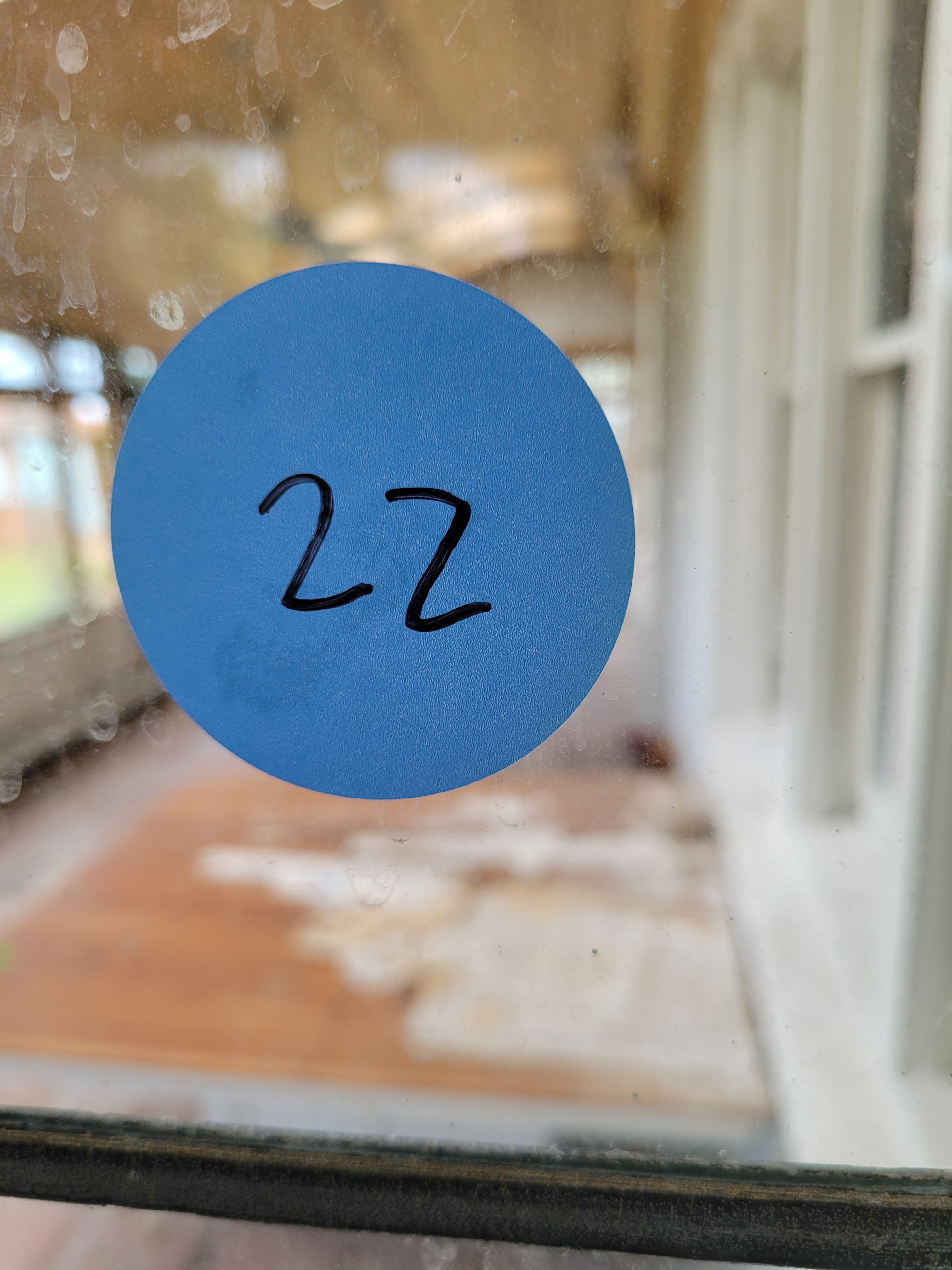 Antique Leaded Glass Double-Hung Window