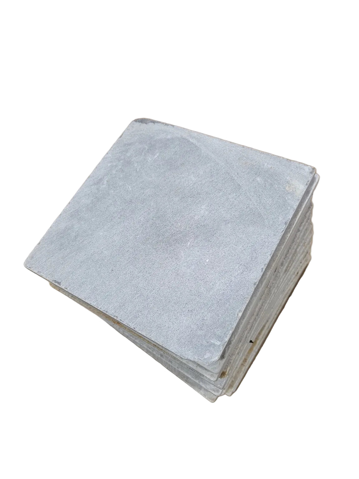 Vintage Honed Stone Floor Tile Set – 8" x 8" Salvaged (16 Pieces)