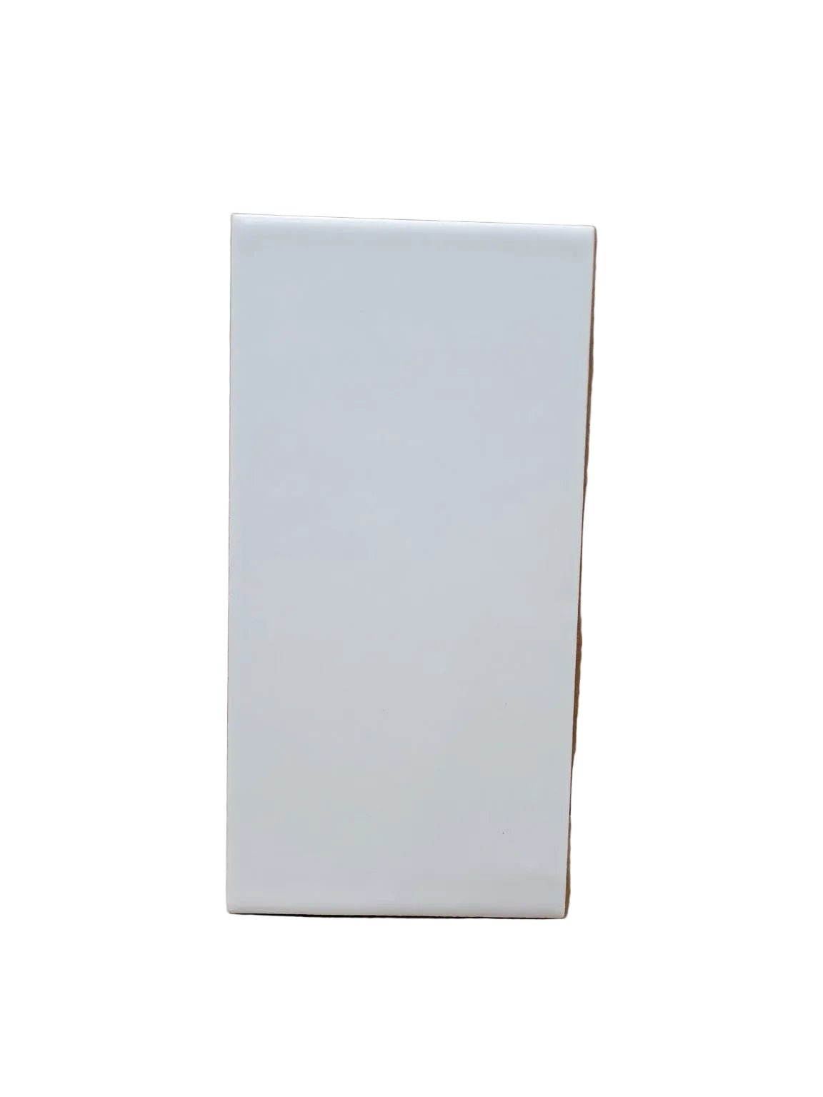 Modern White Ceramic Subway Tile Set – 3" x 6" (8 Pieces)
