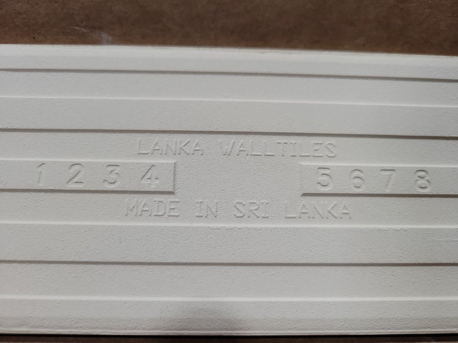 Lanka Walltiles Eggshell White Glazed Ceramic Tile Set – 3" x 6" (115 Pieces)