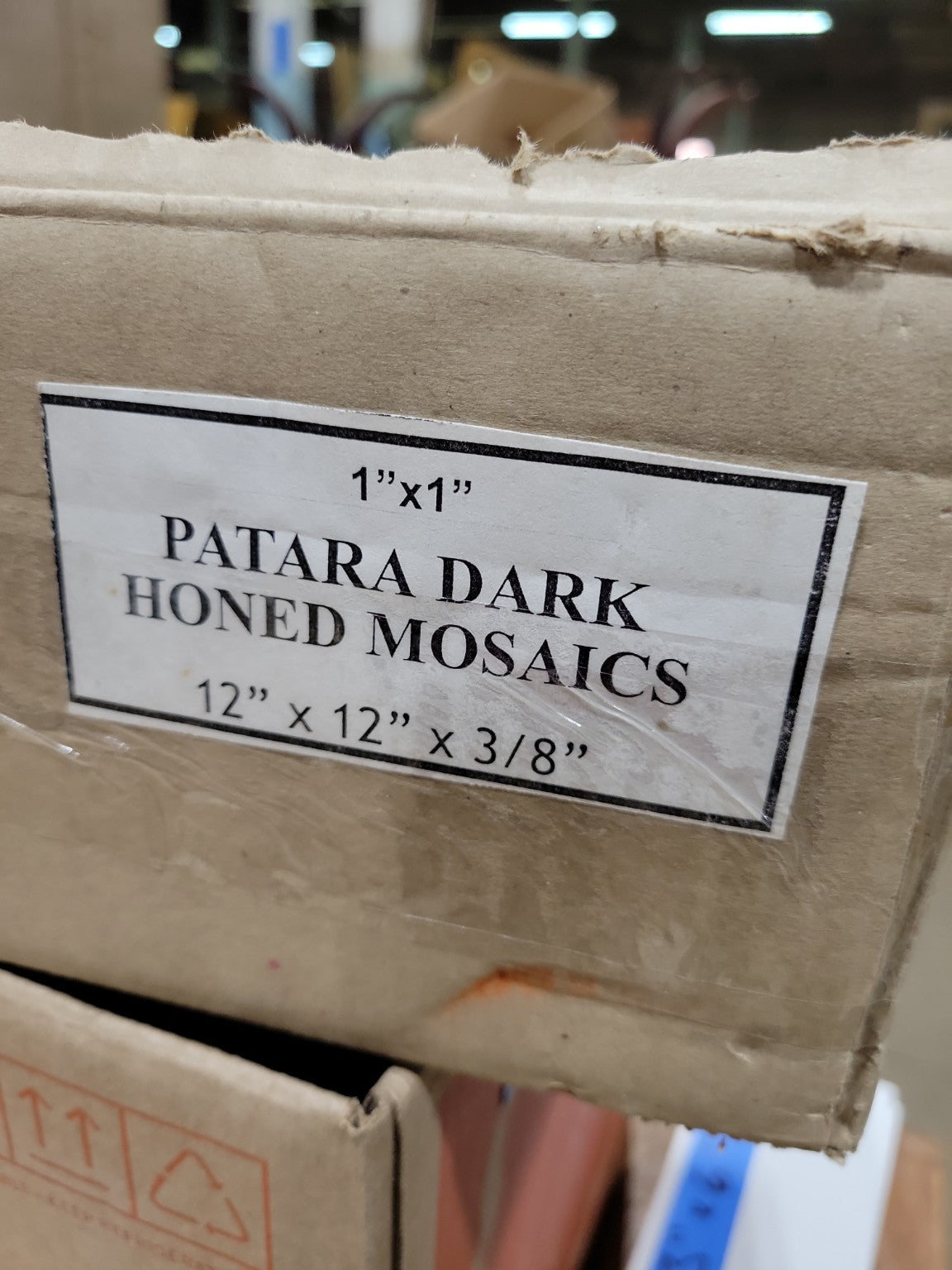 Patara Dark Honed Mosaic Stone Tile Set – 12" x 12" (6 Pieces)