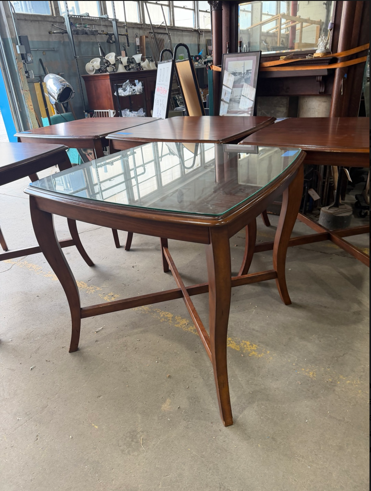 Hammary Hidden Treasures Pub Table with Glass Top