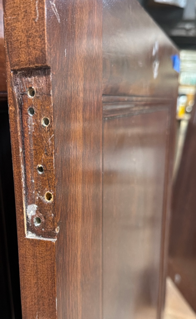 Vintage Right-Hand Outswing Bathroom Stall Door – Solid Wood
