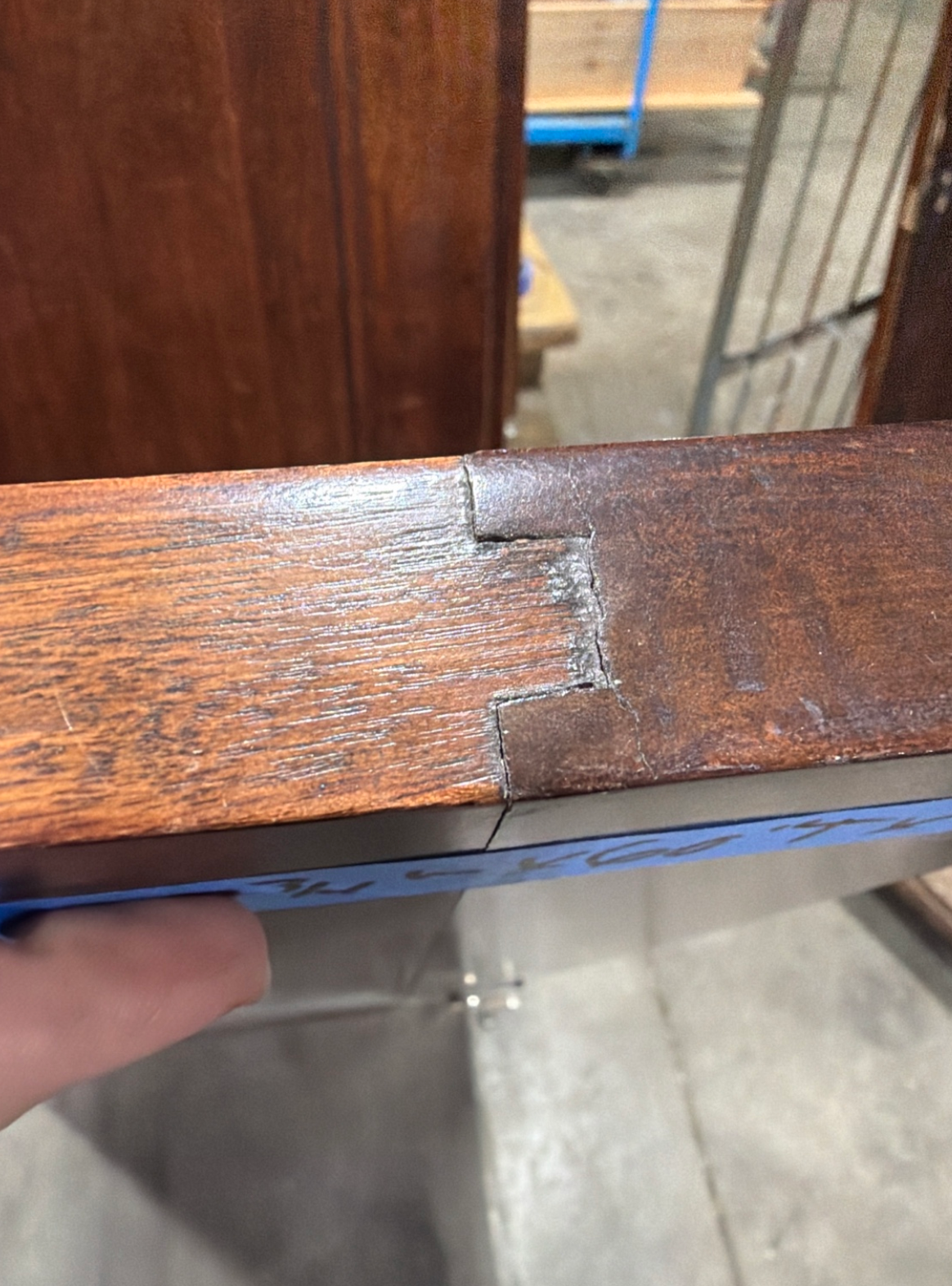 Vintage Right-Hand Outswing Bathroom Stall Door – Solid Wood