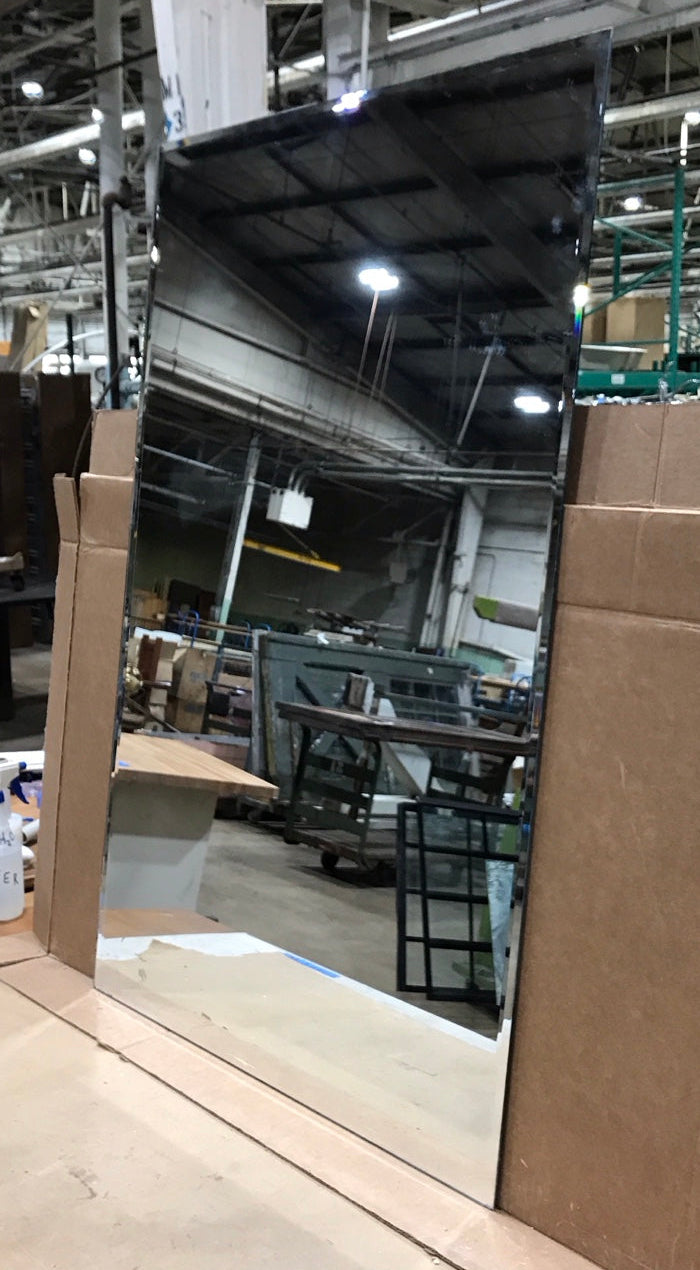 Large Frameless Modern Wall Mirror