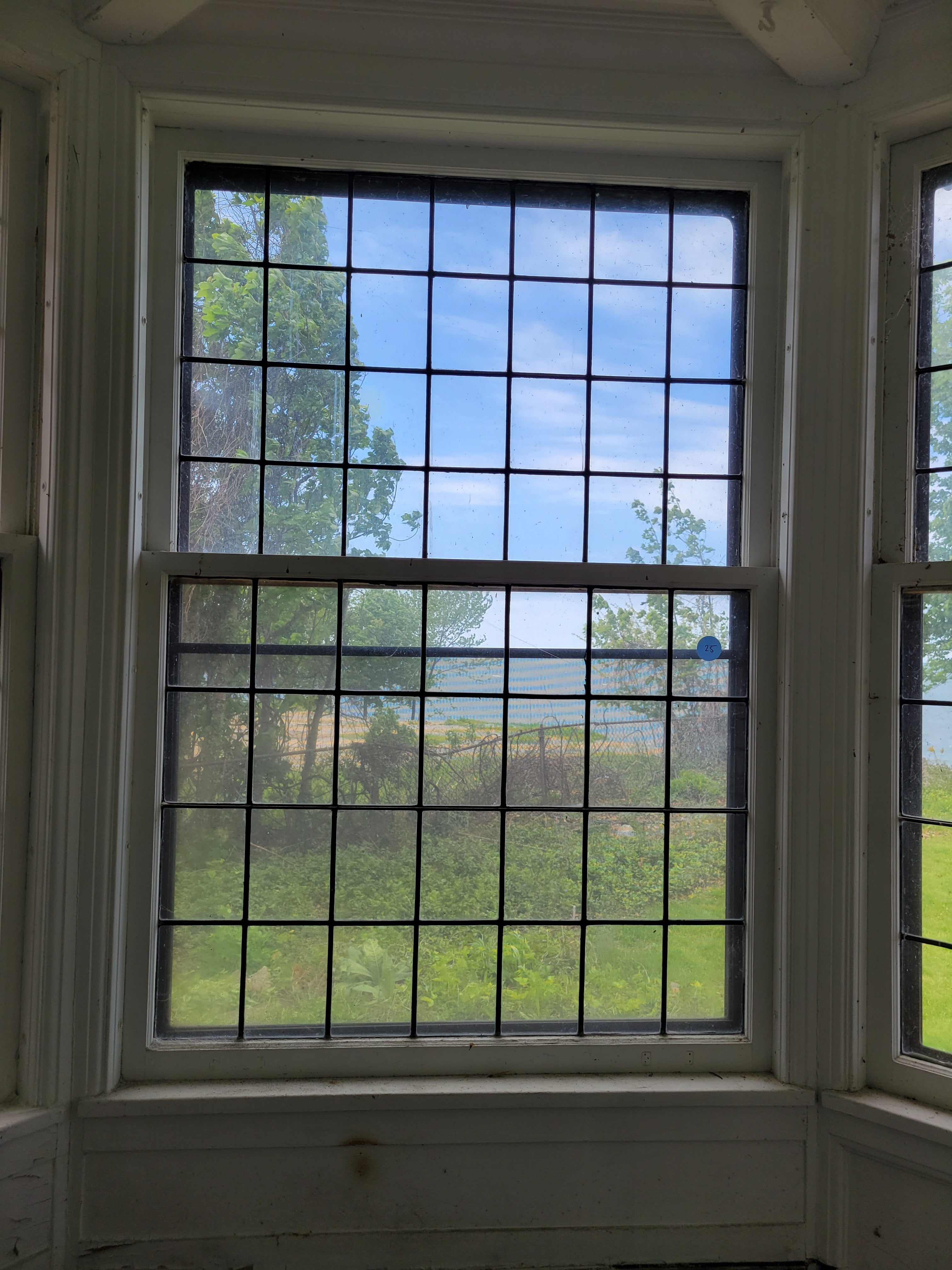 #25 Antique Leaded Glass Picture Window<