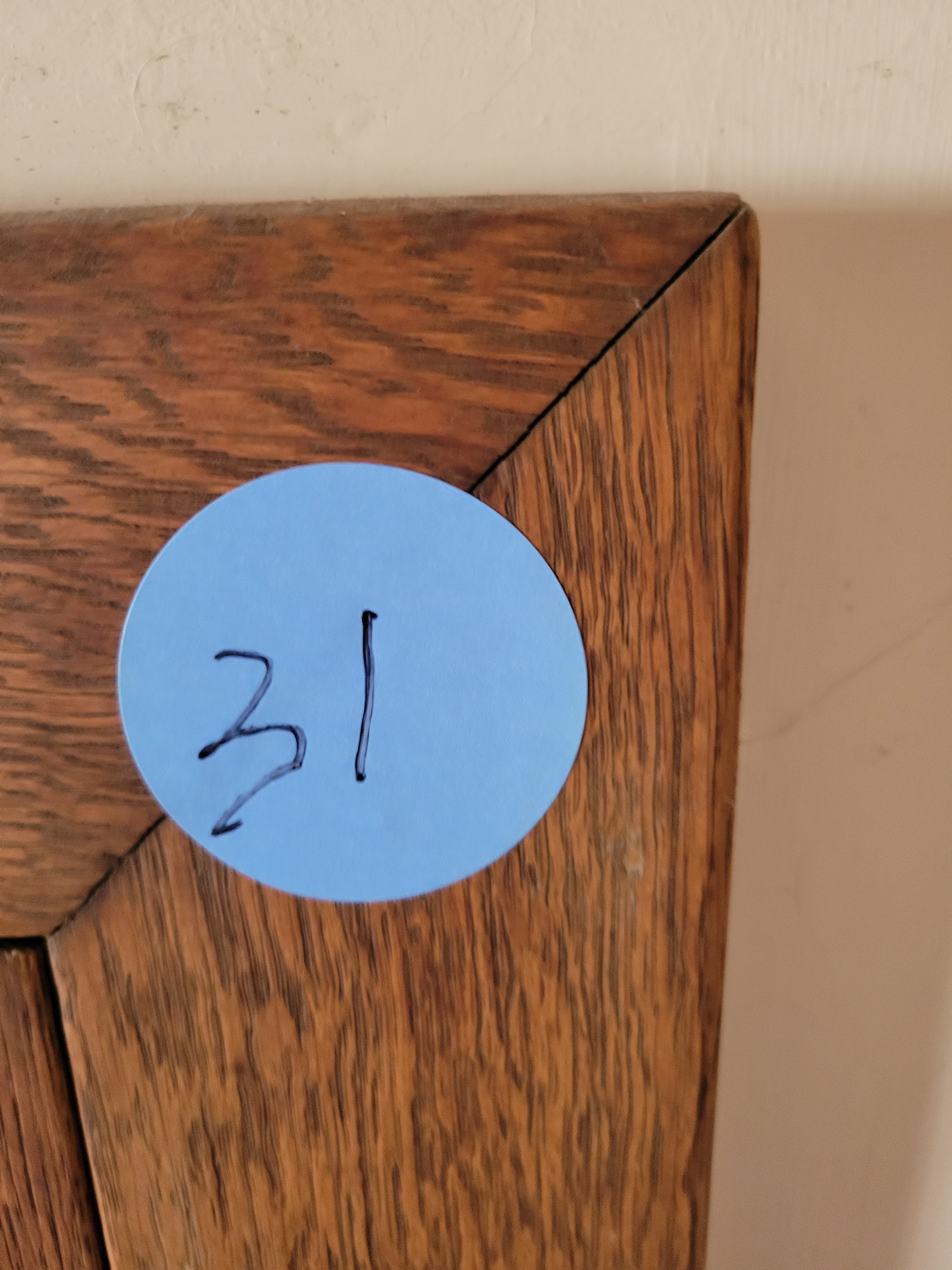 #31 Quarter-Sawn Oak Laundry Chute Cabinet