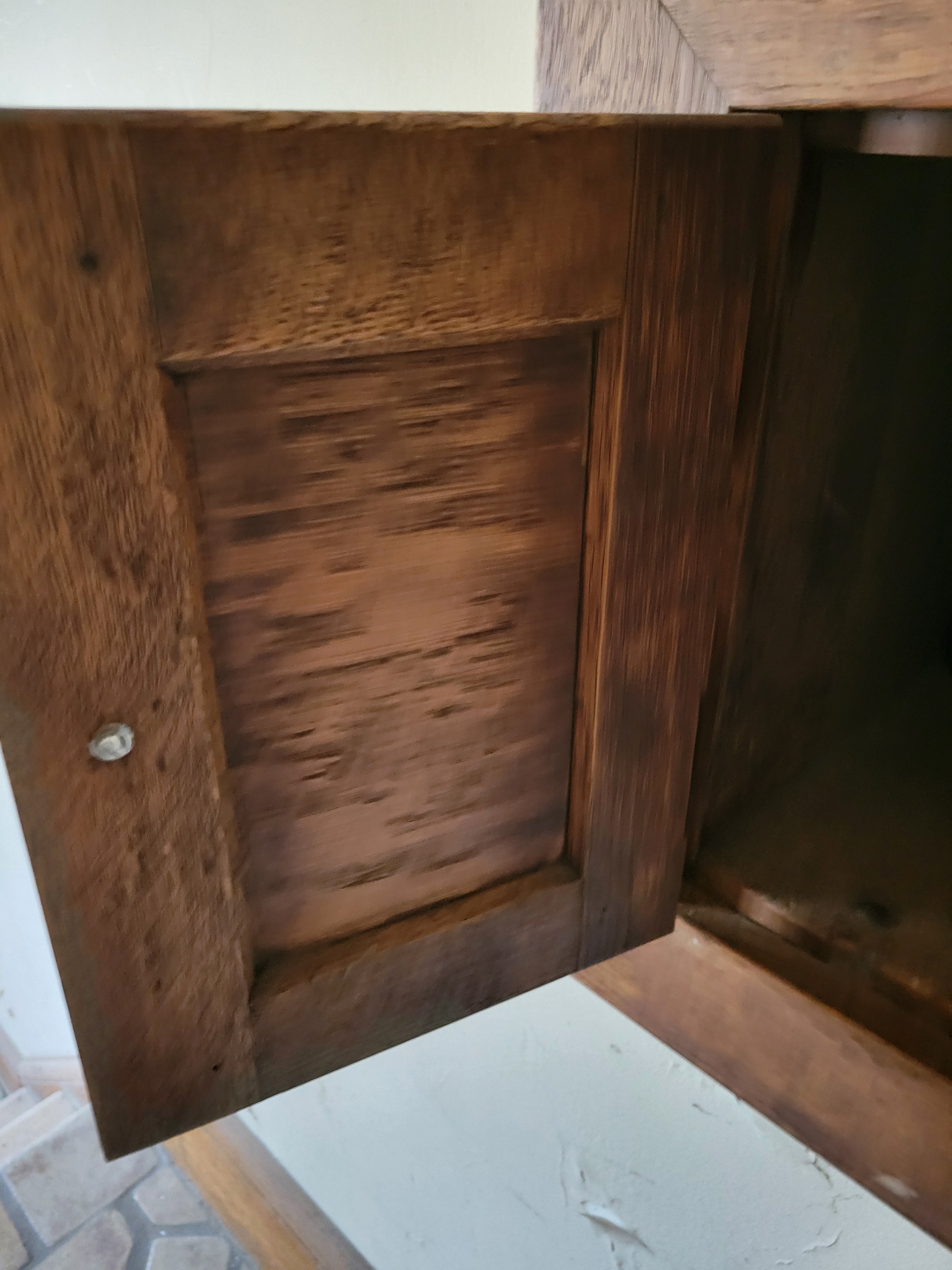 #31 Quarter-Sawn Oak Laundry Chute Cabinet