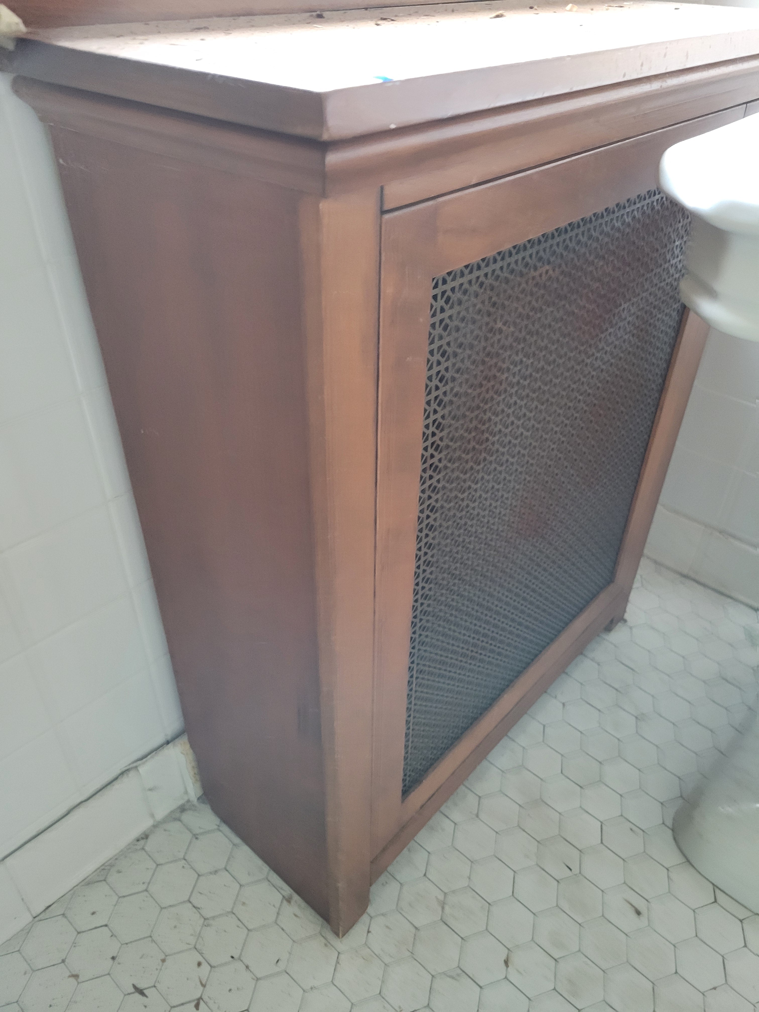 #67 Vintage Wood Radiator Cover Cabinet