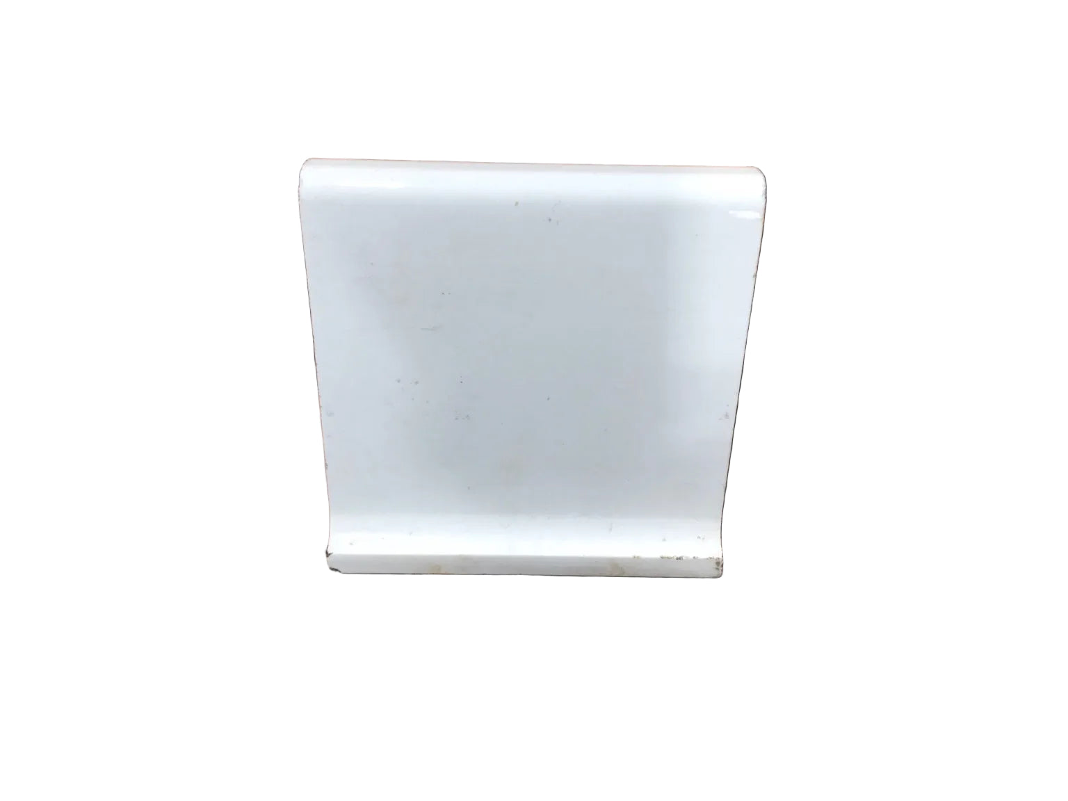 Salvaged White Ceramic Cove Base Tile – Set of 16