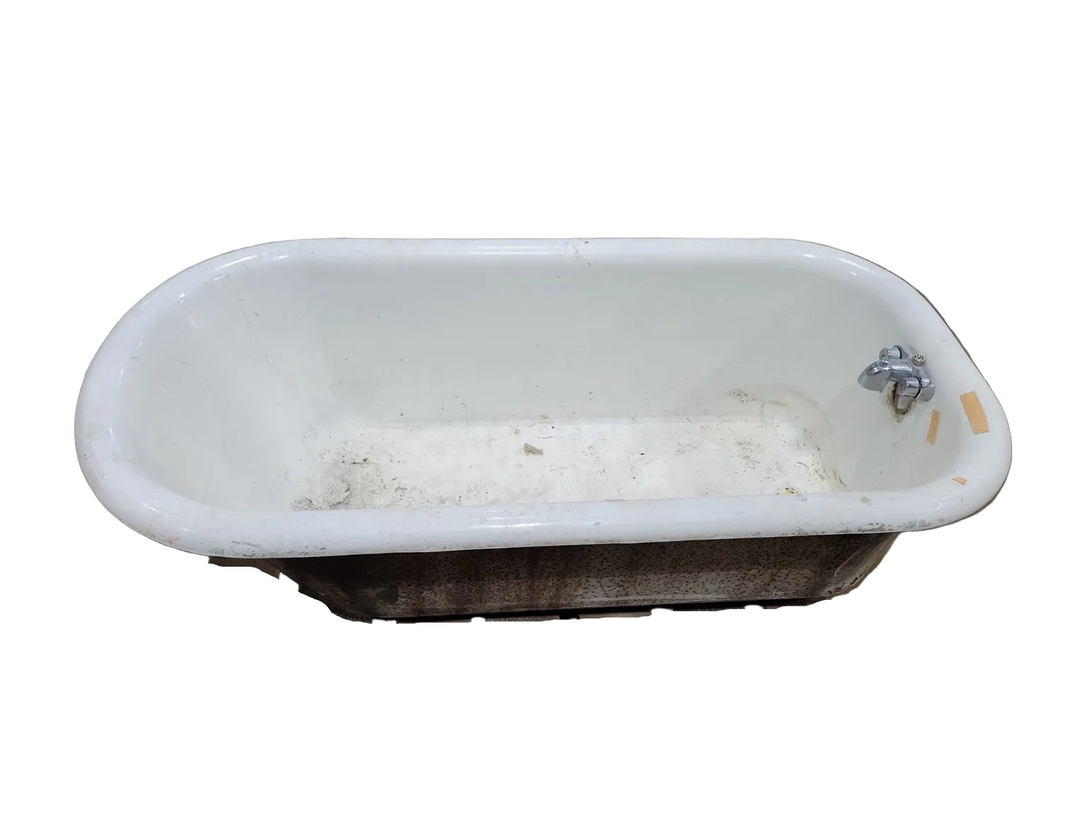Vintage Cast Iron Clawfoot Bathtub with Feet
