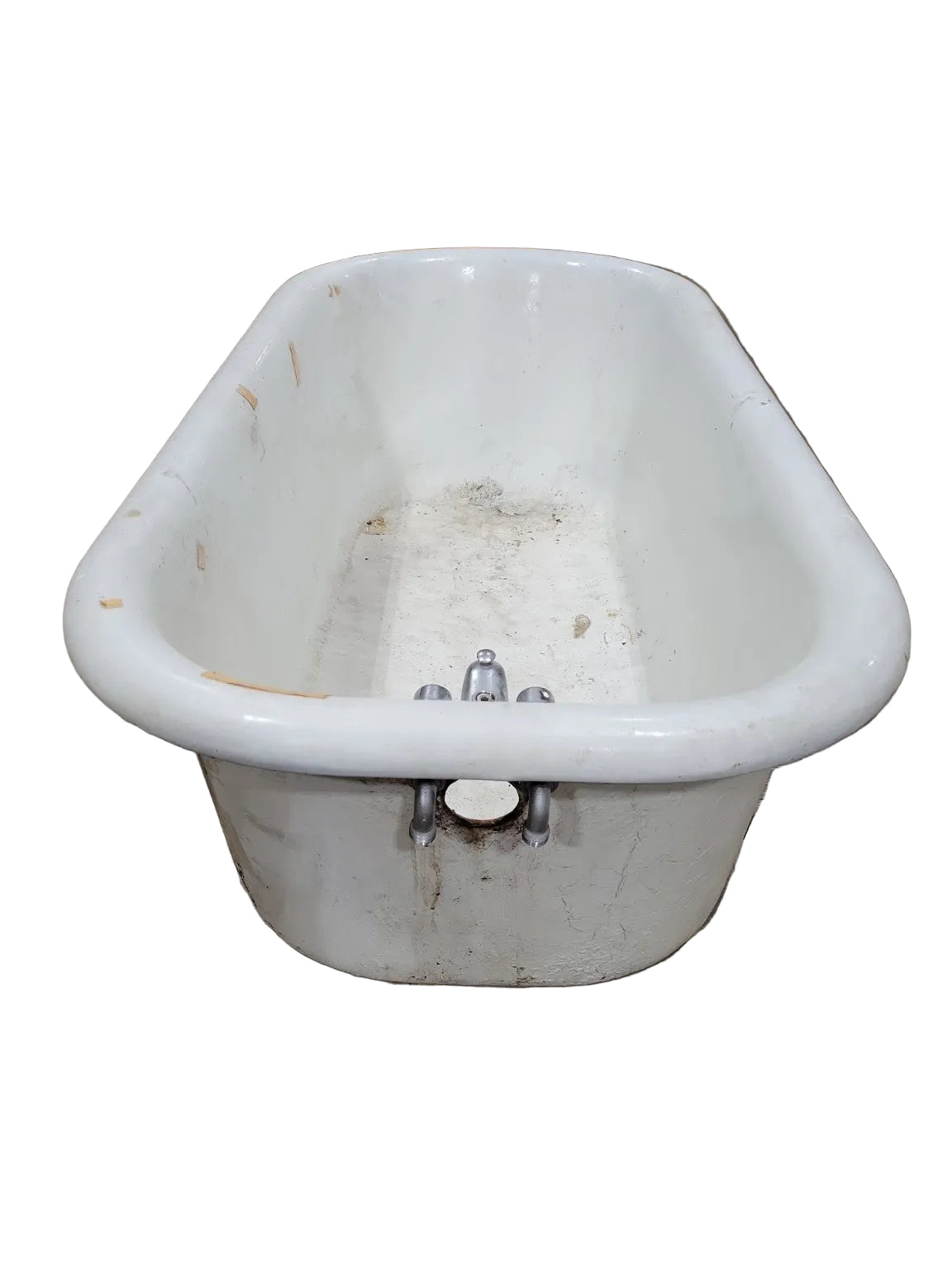 Vintage Cast Iron Clawfoot Bathtub with Feet