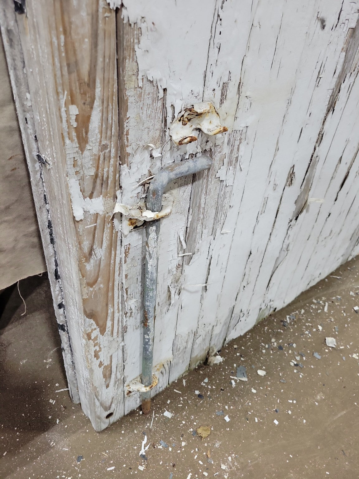 Antique Divided Light Dutch Stable Door with Original Hardware