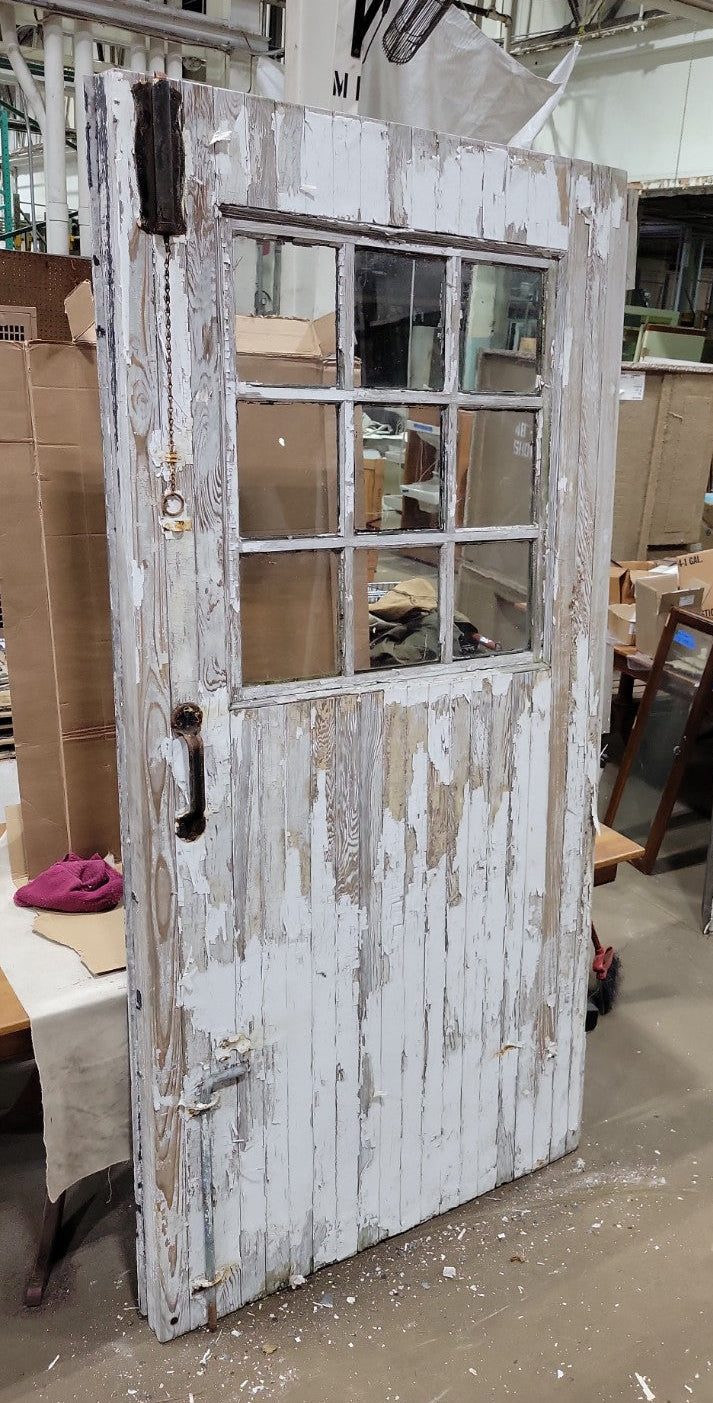 Antique Divided Light Dutch Stable Door with Original Hardware