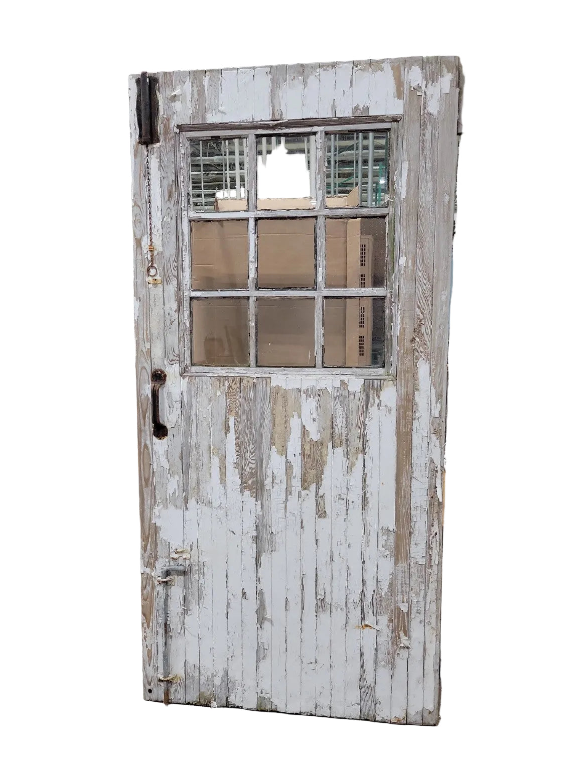 Antique Divided Light Dutch Stable Door with Original Hardware