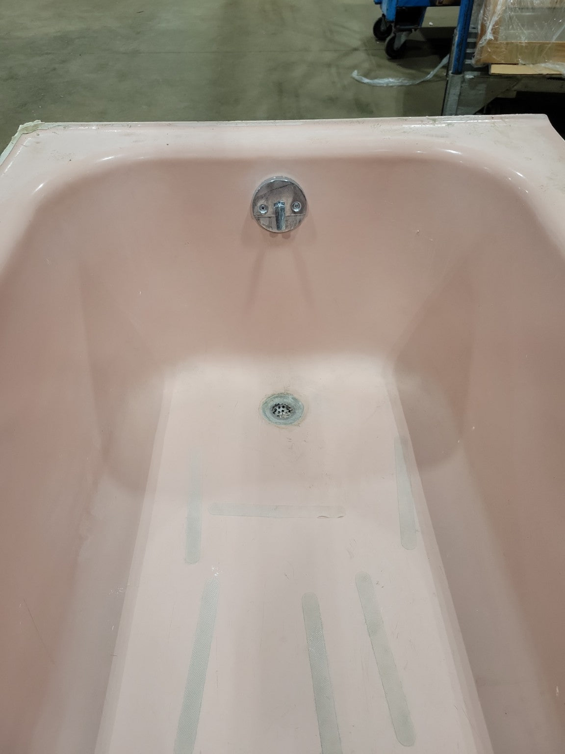 Vintage Pink Cast Iron Alcove Bathtub